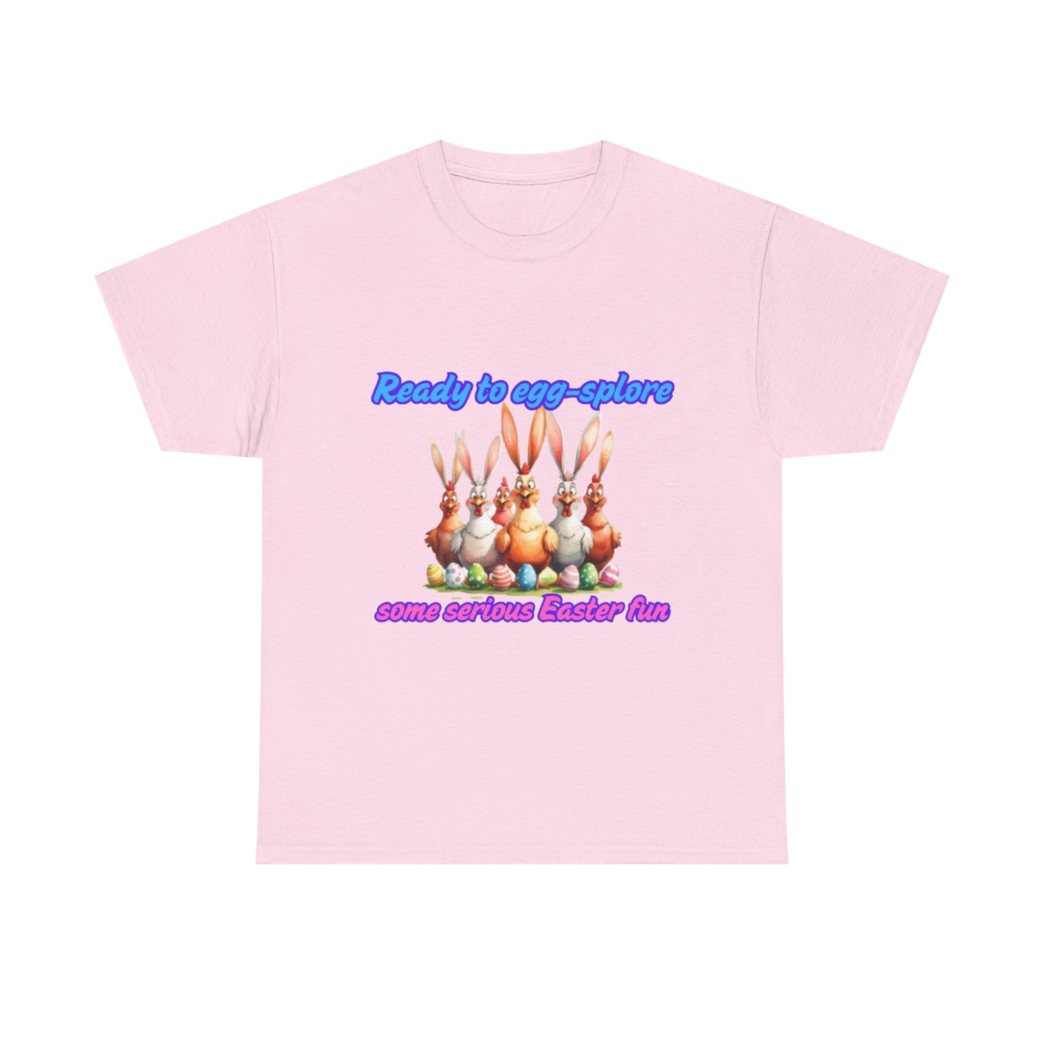 Ready To Egg-splore Some Serious Easter Fun Unisex Heavy Cotton T-Shirt
