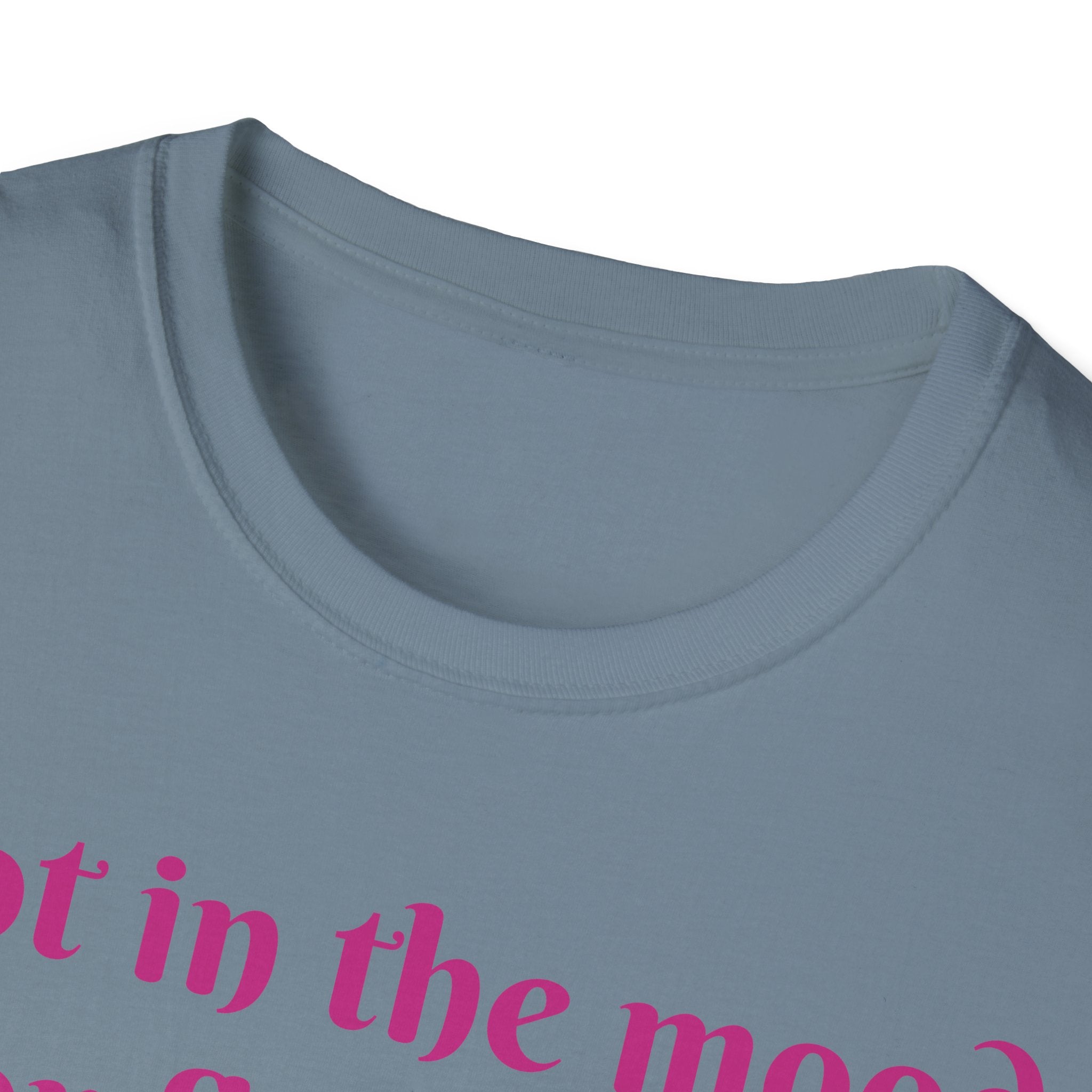 Not In The Mood For Fluffiness Let's Hop To It Bunny Unisex Softstyle T-Shirt
