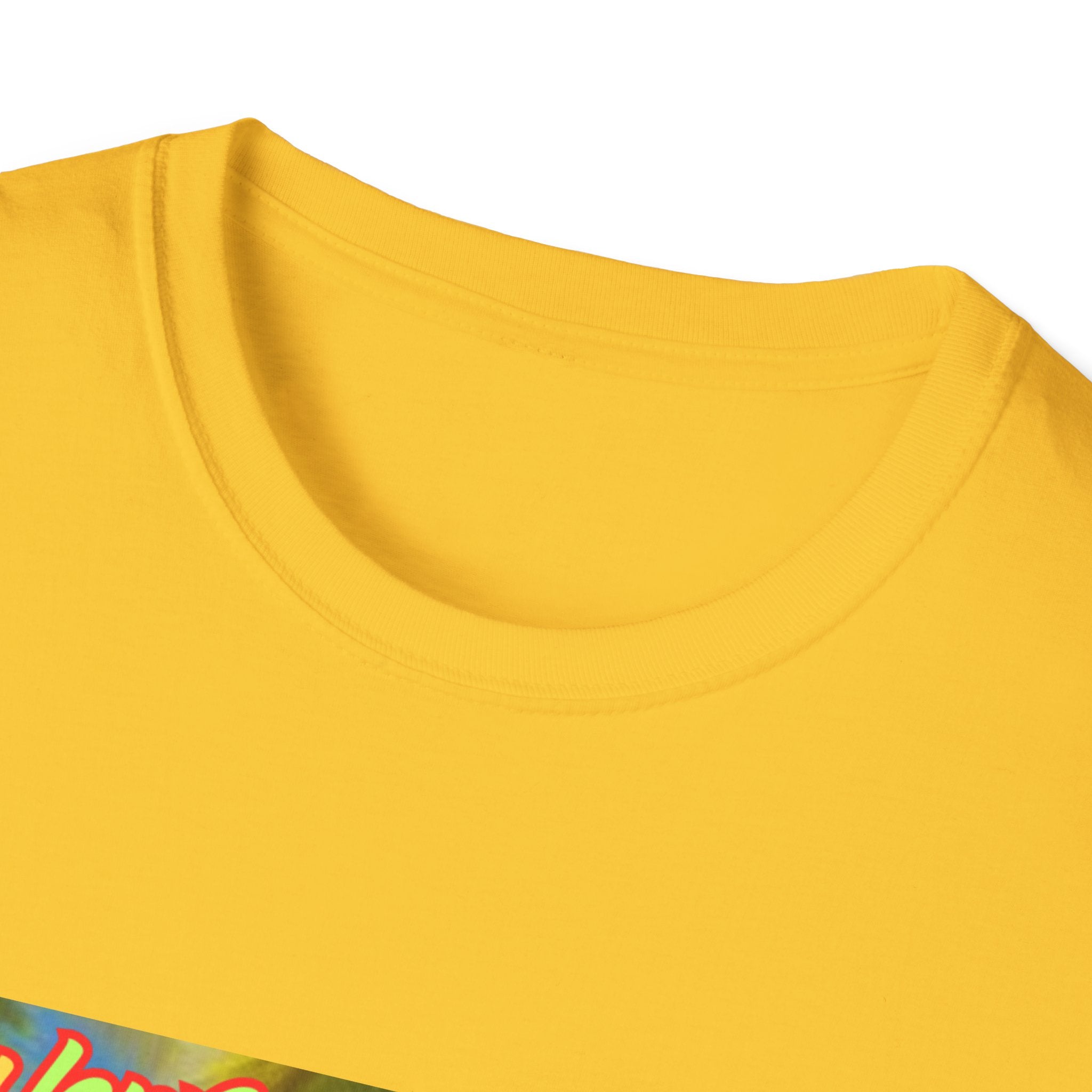 Lucky Leprechaun Enjoying Tropical Fruitiness! Unisex Softstyle T-Shirt