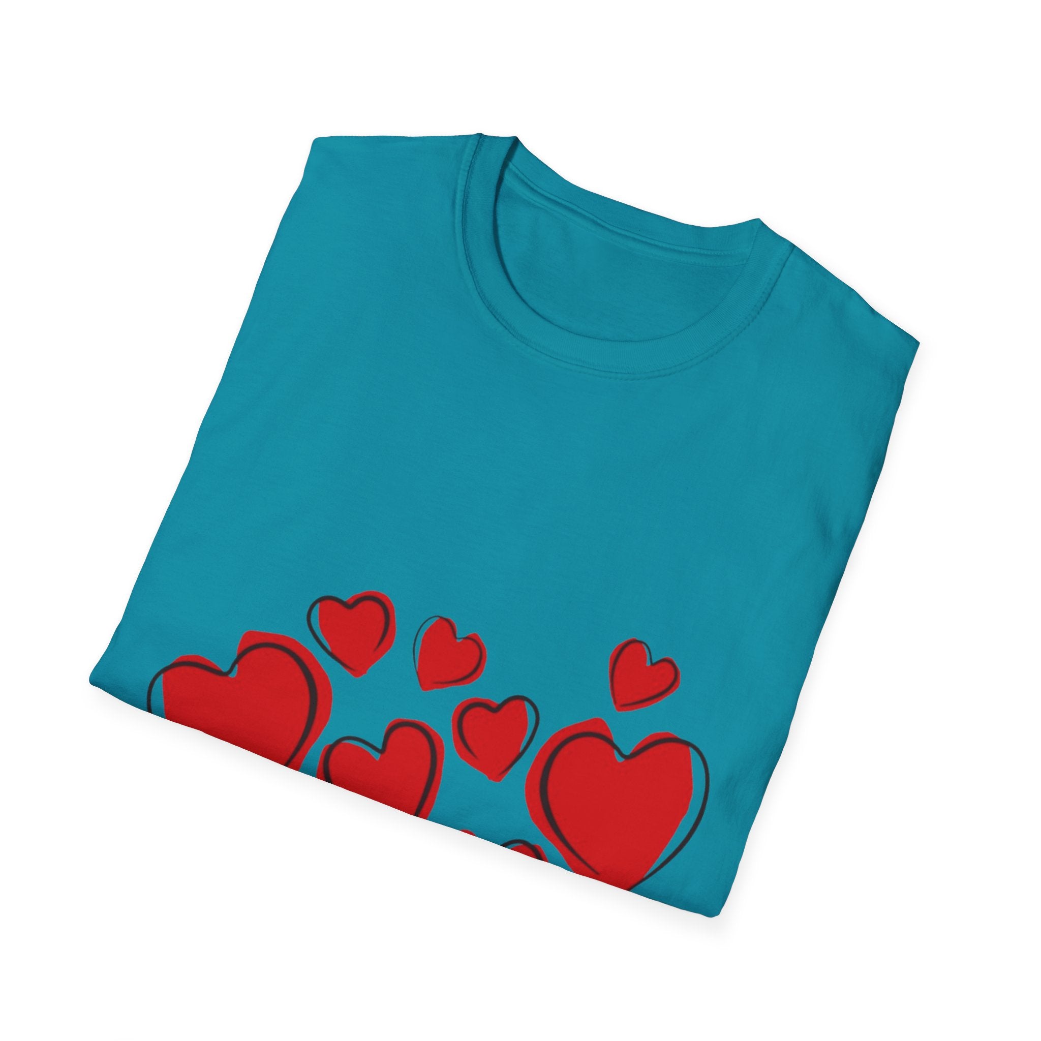 Valentine's Day Hearts Unisex Softstyle T-Shirt