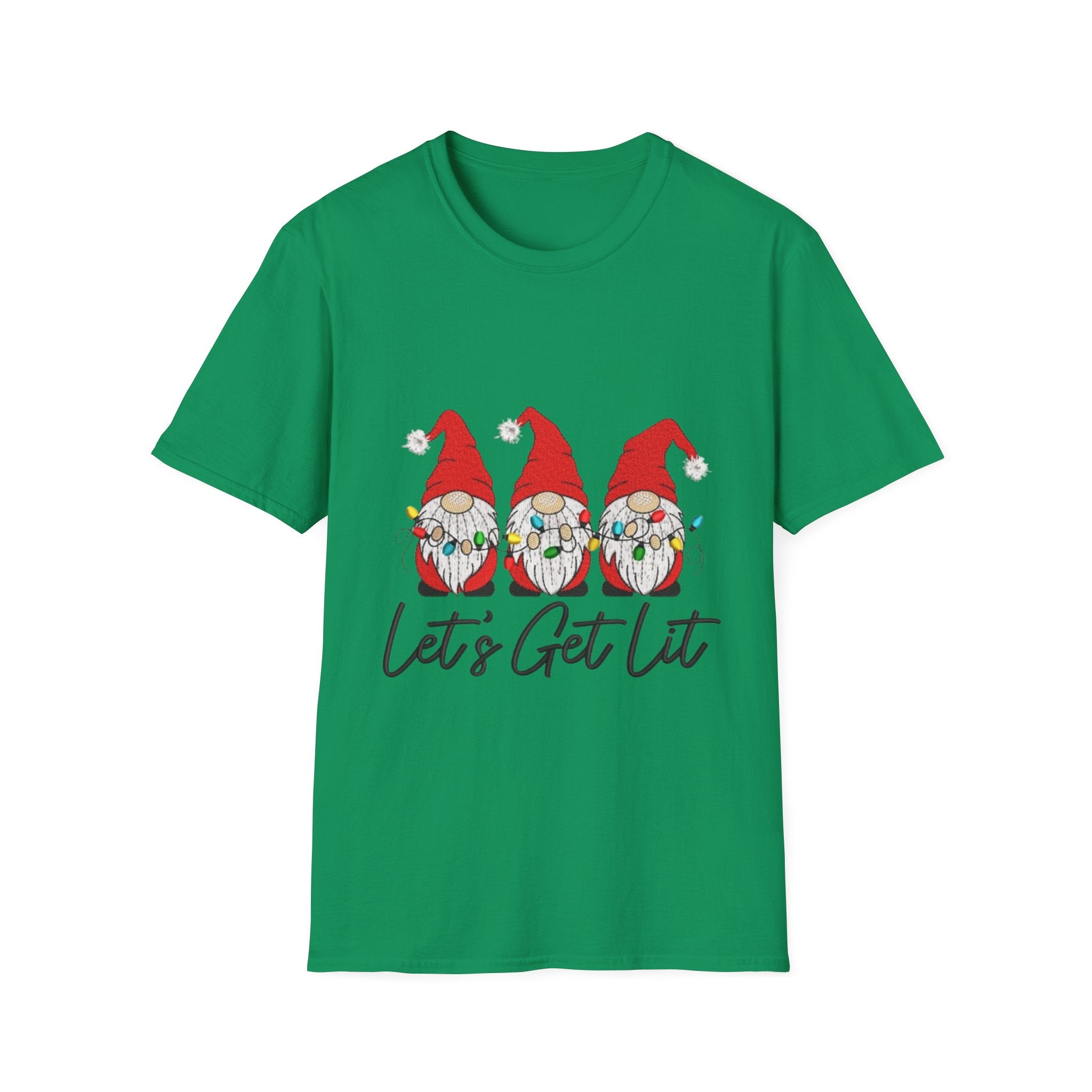 Let's Get Lit Gnome Unisex Softstyle T-Shirt