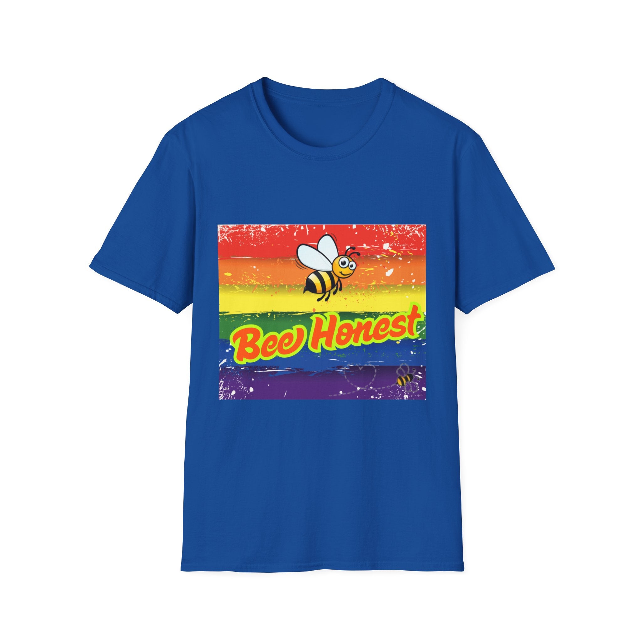 Bee Honest Rainbow Unisex Softstyle T-Shirt