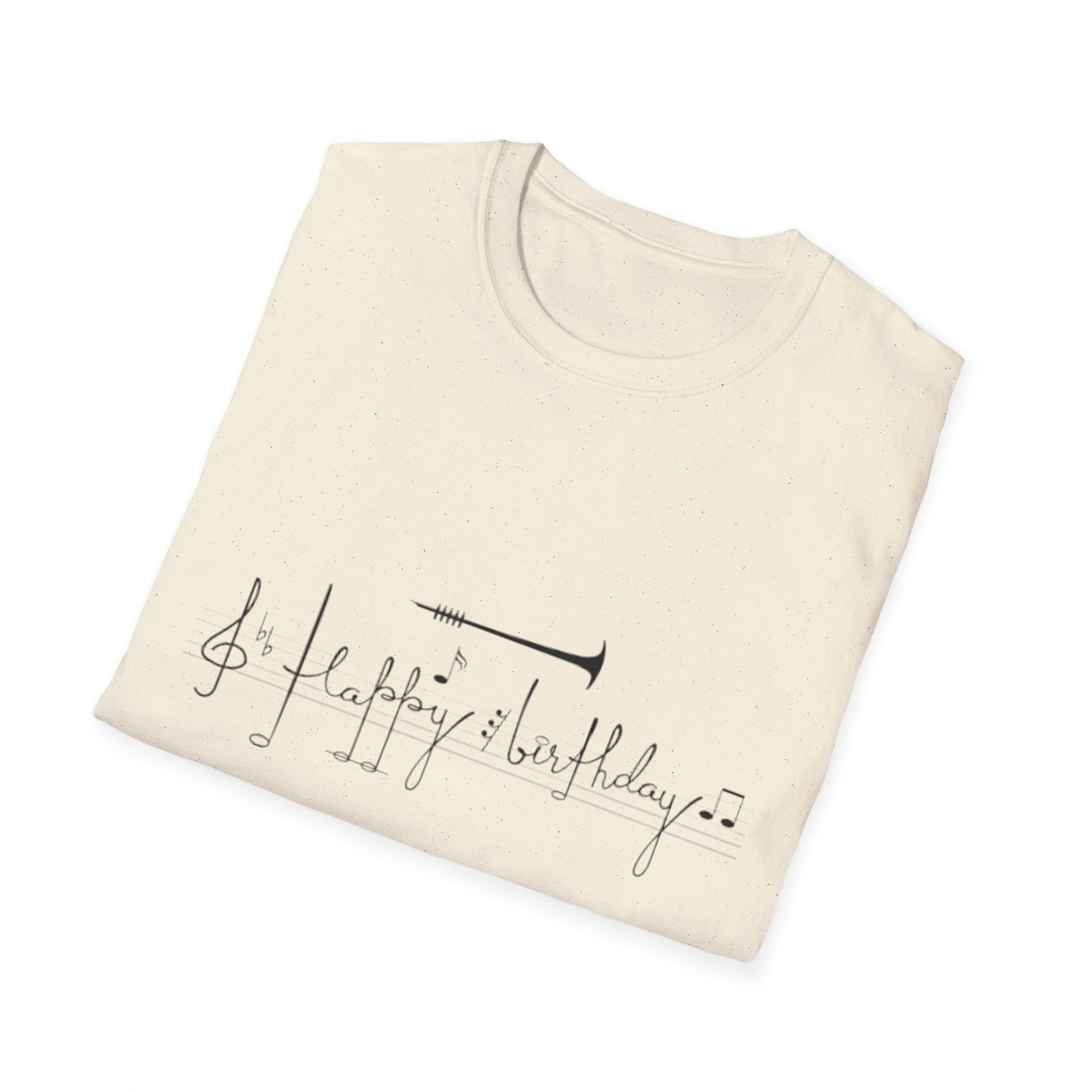 Music Note Birthday Unisex Softstyle T-Shirt-Personalize It!