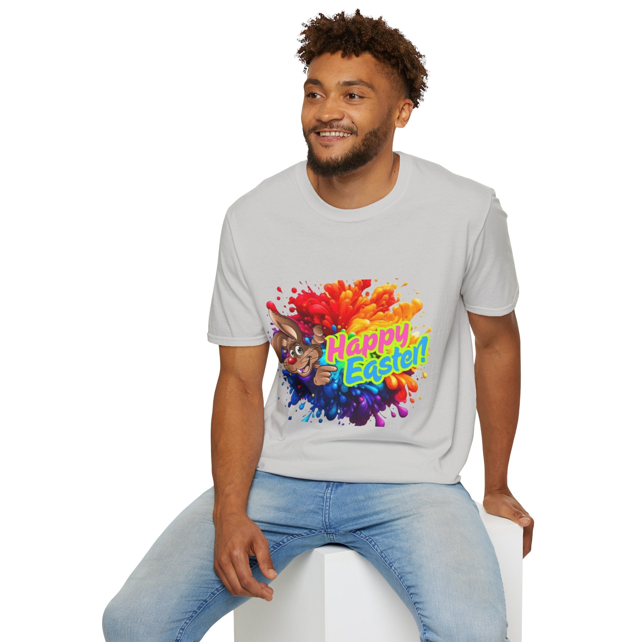 Happy Easter Bunny Unisex Softstyle T-Shirt