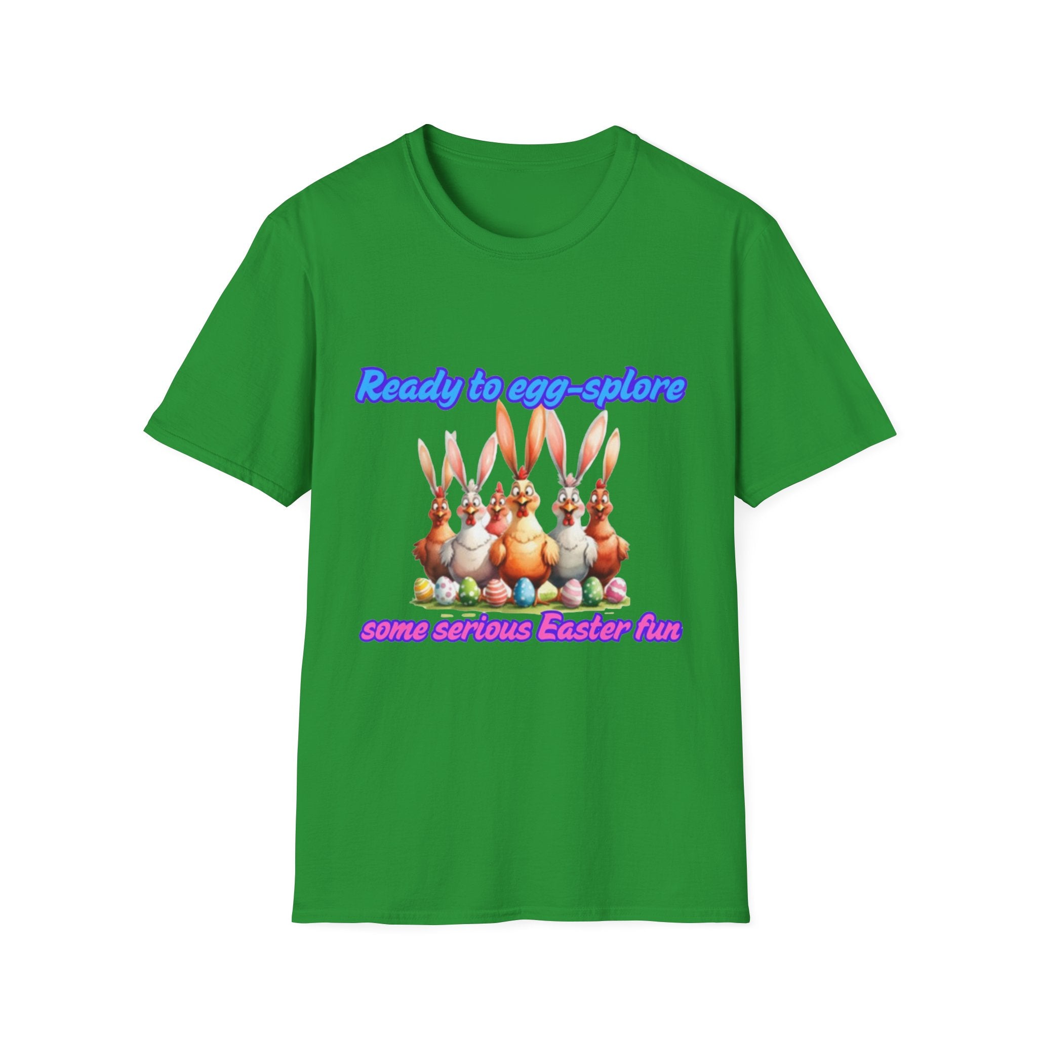 Ready To Egg-splore Some Serious Easter Fun Unisex Softstyle T-Shirt