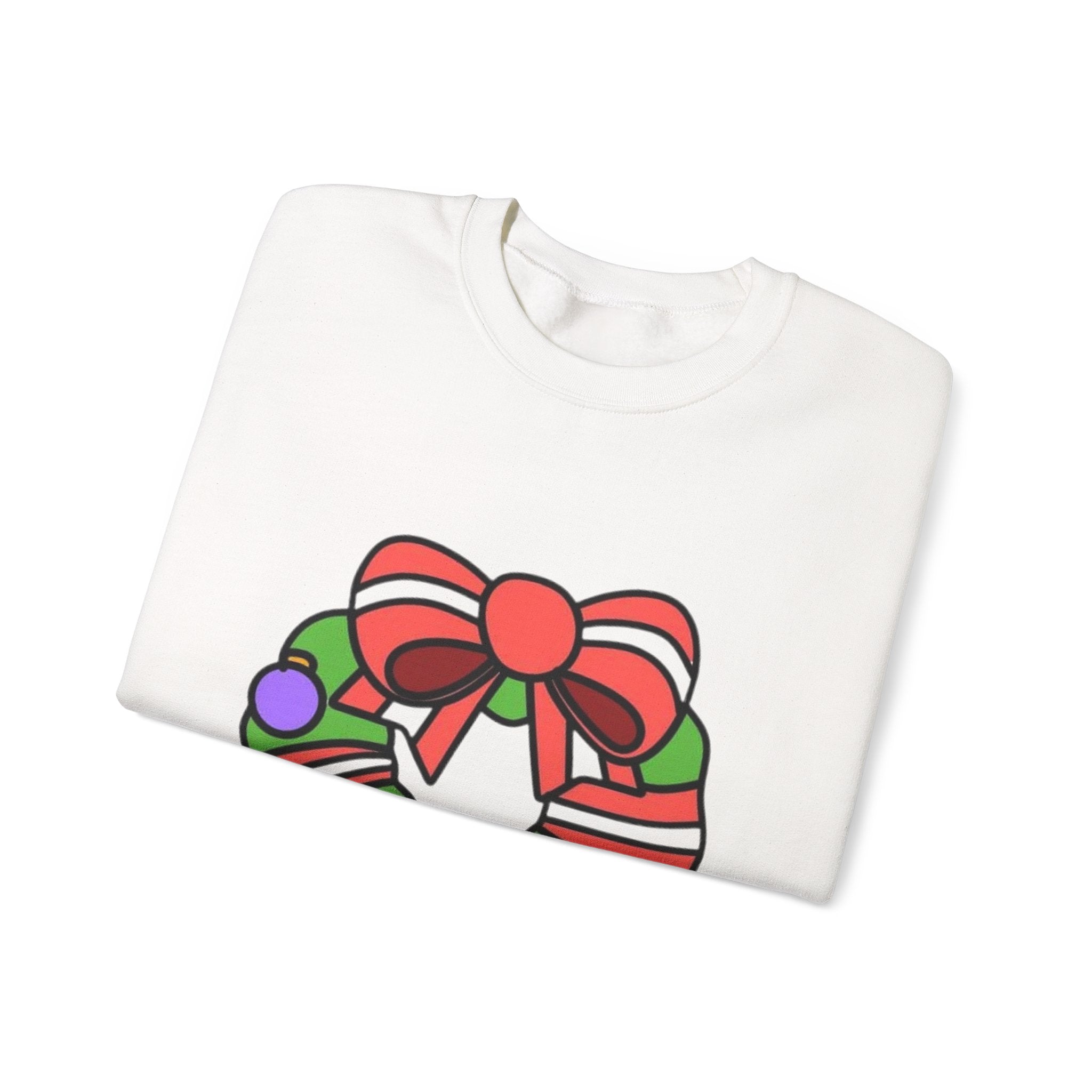 Holiday Wreath Unisex Heavy Blend™ Crewneck Sweatshirt