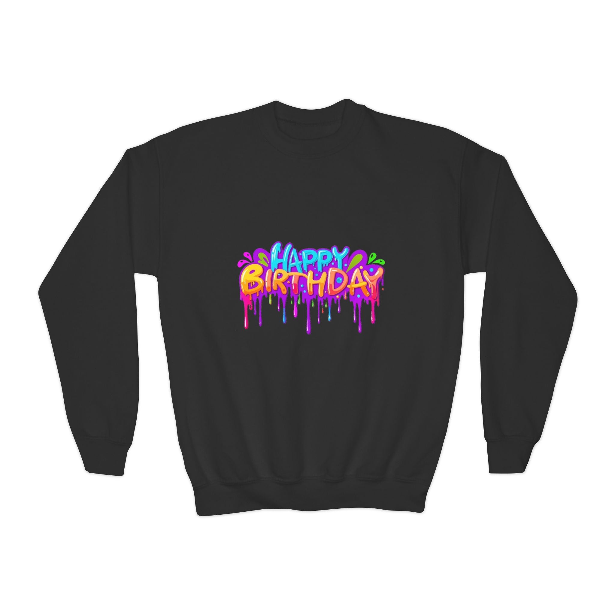 Happy Birthday Youth Crewneck Sweatshirt Personalize It!