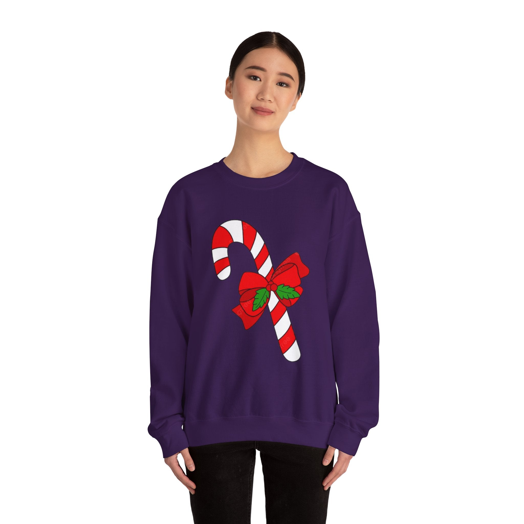 Candy Cane Holiday Unisex Heavy Blend™ Crewneck Sweatshirt