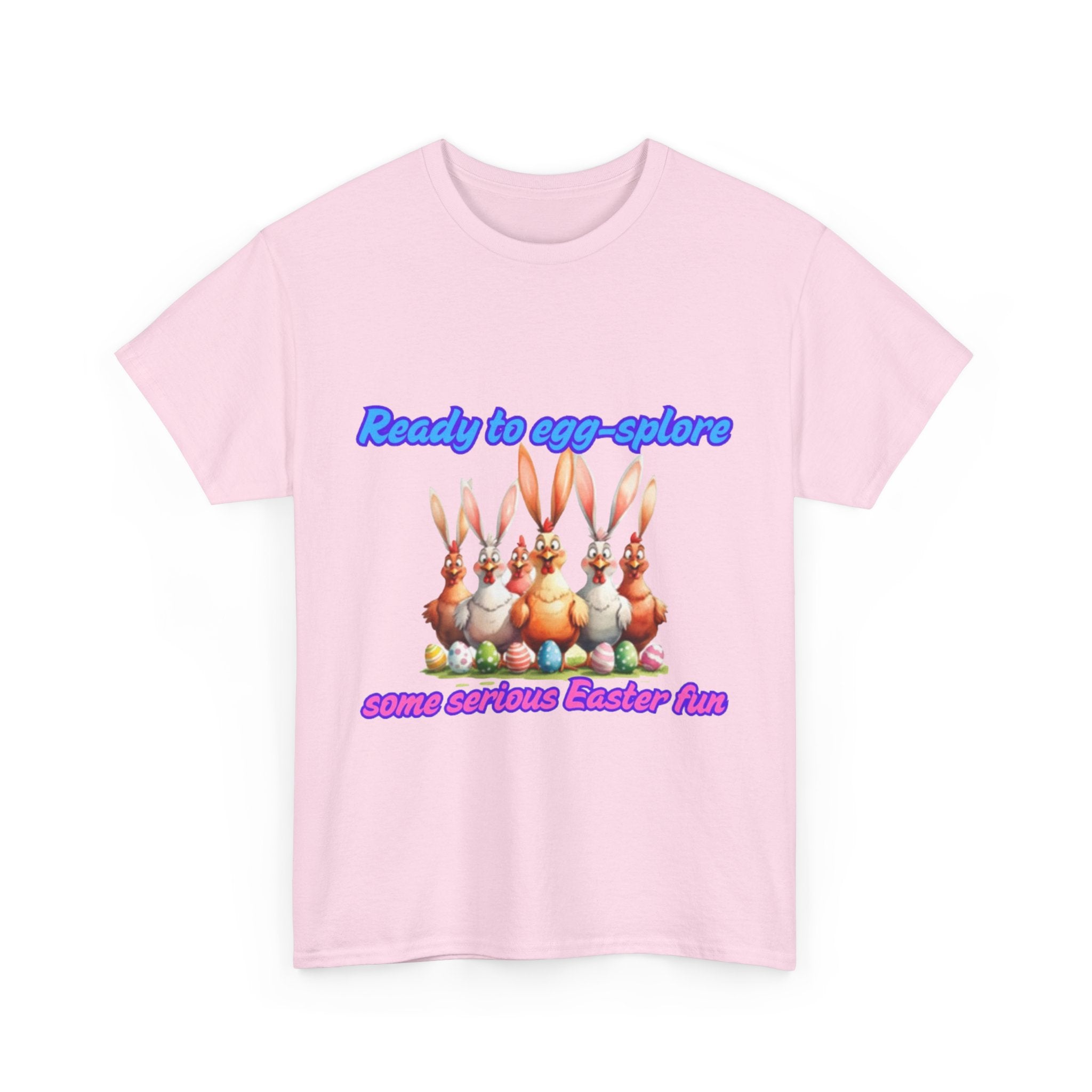 Ready To Egg-splore Some Serious Easter Fun Unisex Heavy Cotton T-Shirt