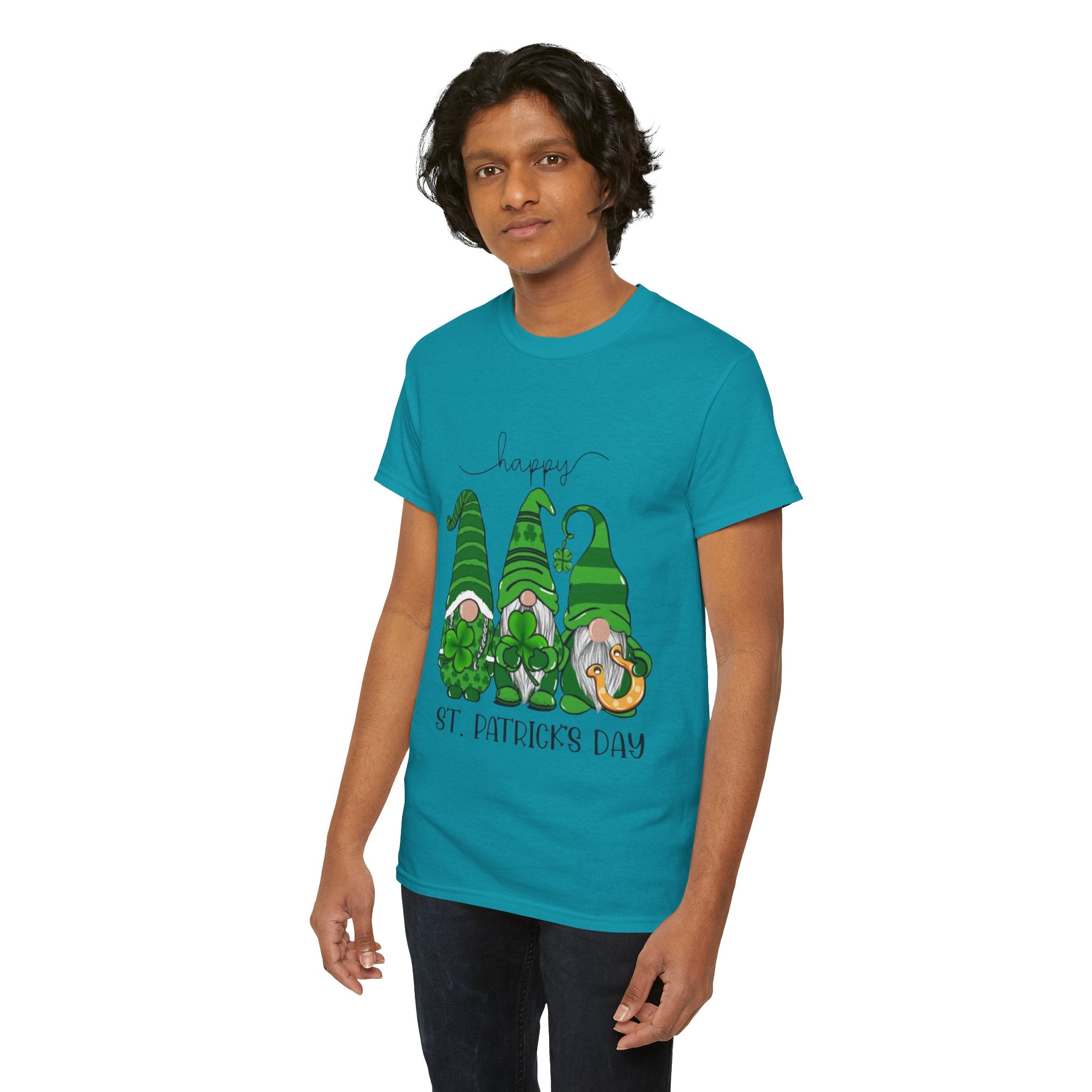 Happy St. Patrick’s Day Gnome Unisex Heavy Cotton T-Shirt