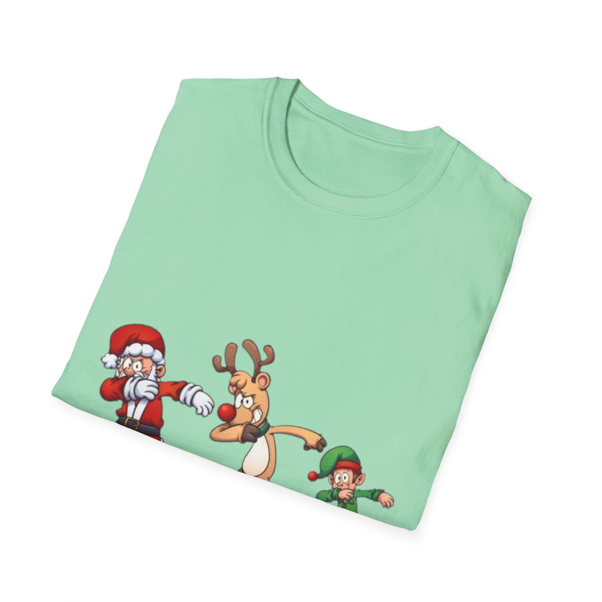 Dabbing Christmas Unisex Softstyle T-Shirt