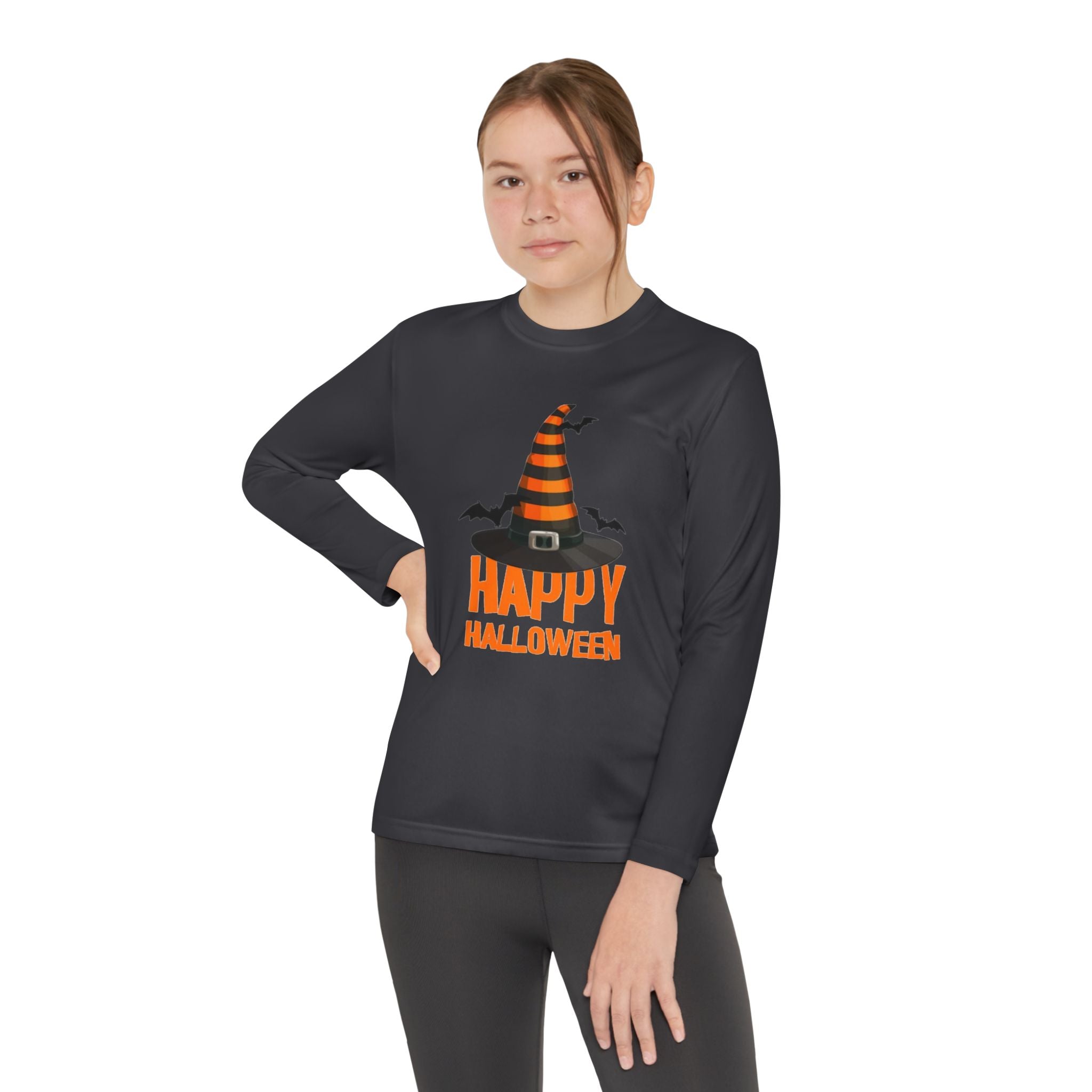 Happy Halloween Youth Long Sleeve Competitor T-Shirt