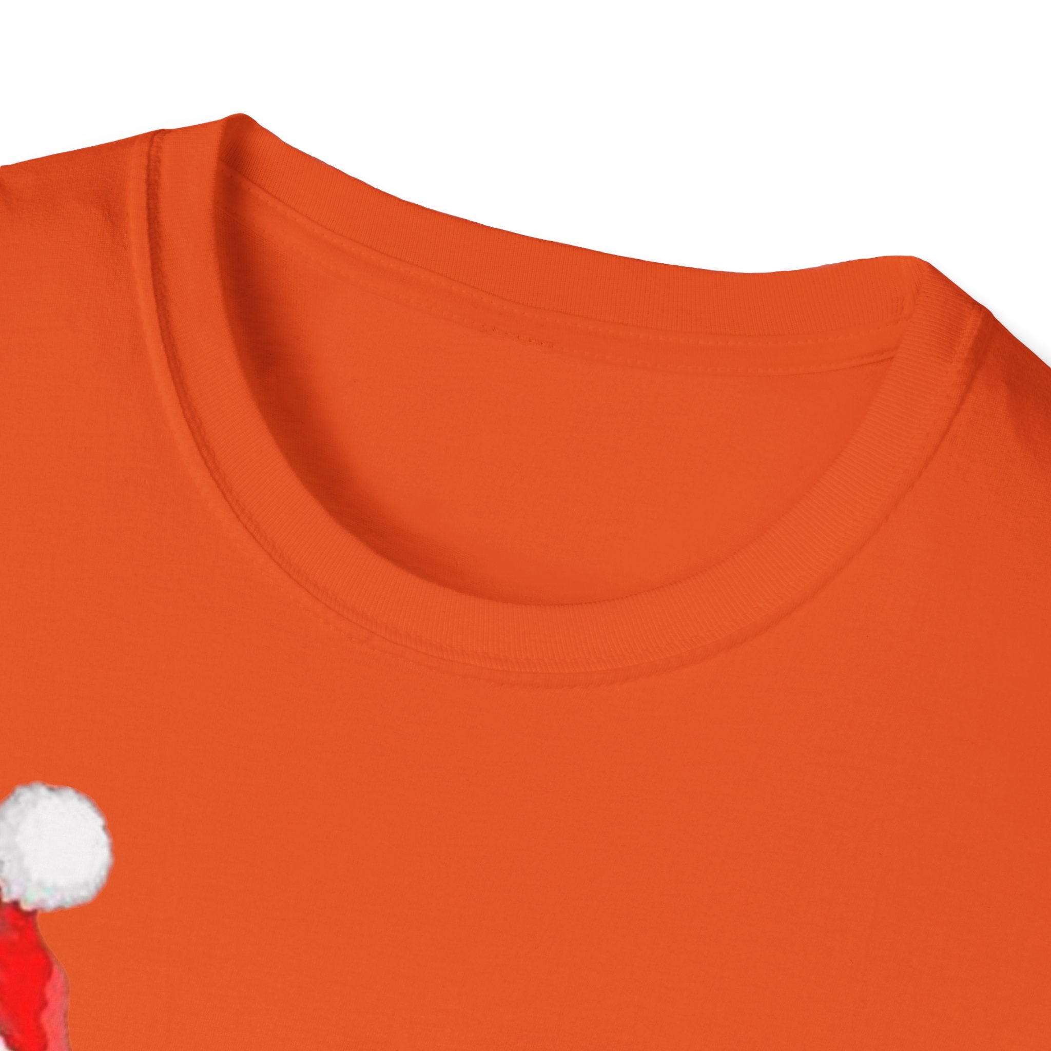 Christmas Santa and Reindeer Unisex Softstyle T-Shirt