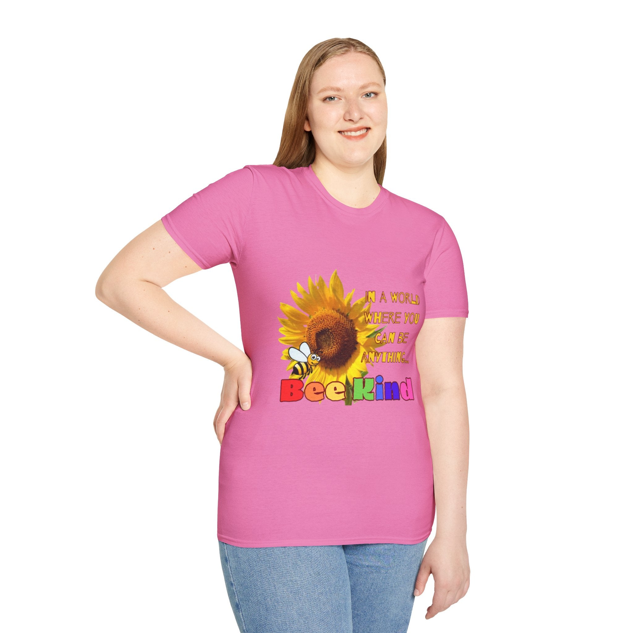 Bee Kind Sunflower Unisex Softstyle T-Shirt