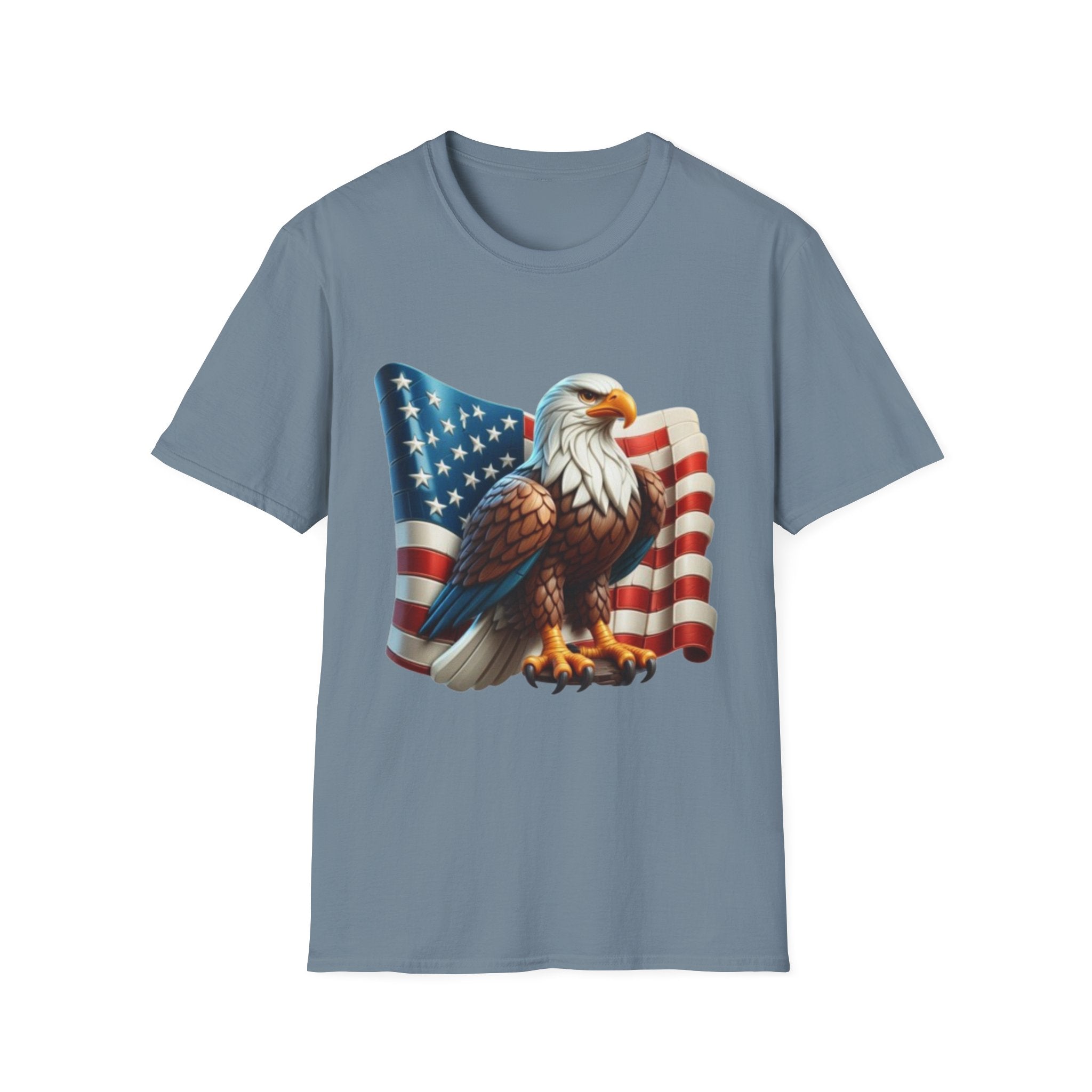 Patriotic Eagle Unisex Softstyle T-Shirt