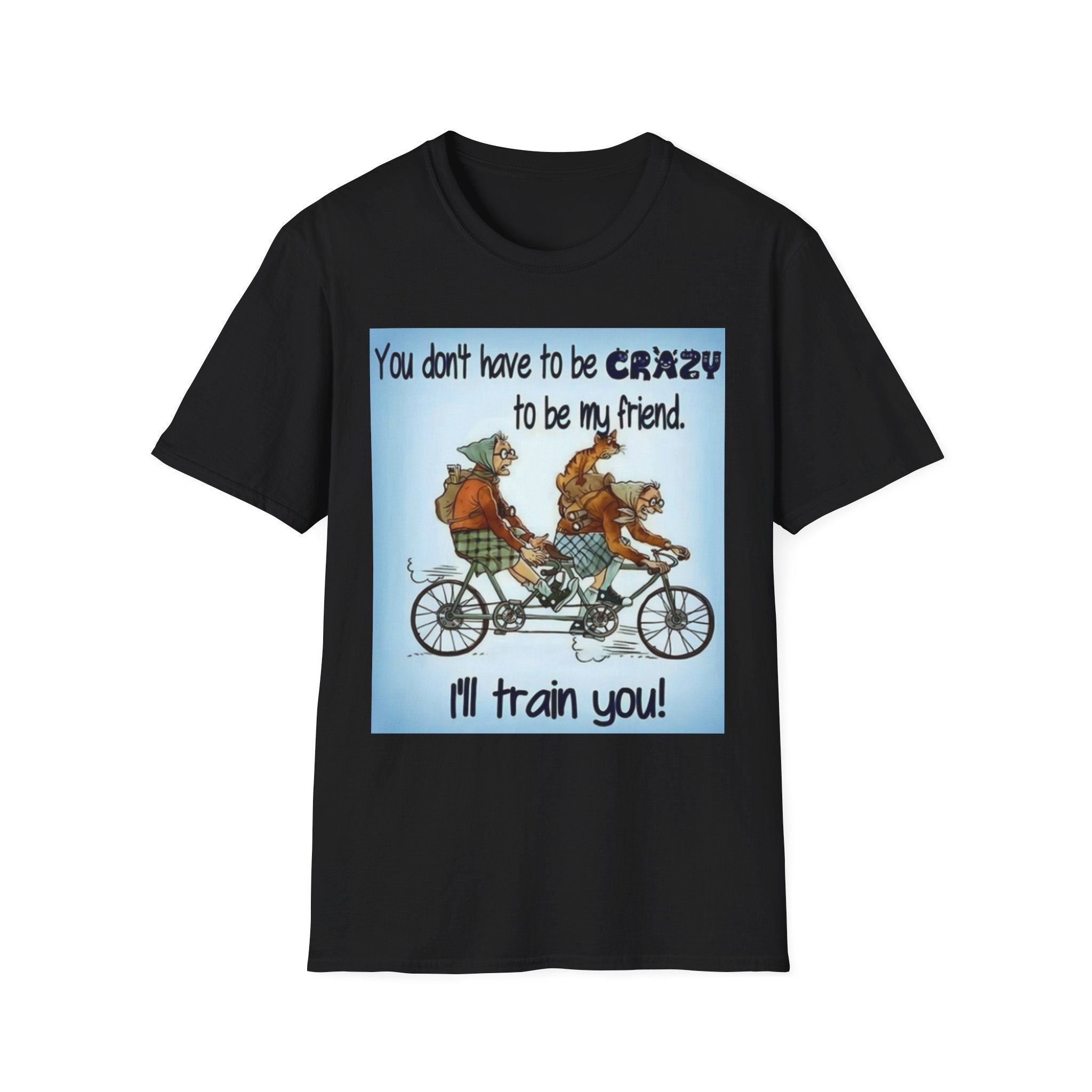 You Don't Have to be CRAZY to be my Friend, I'll Train You! Unisex Softstyle T-Shirt
