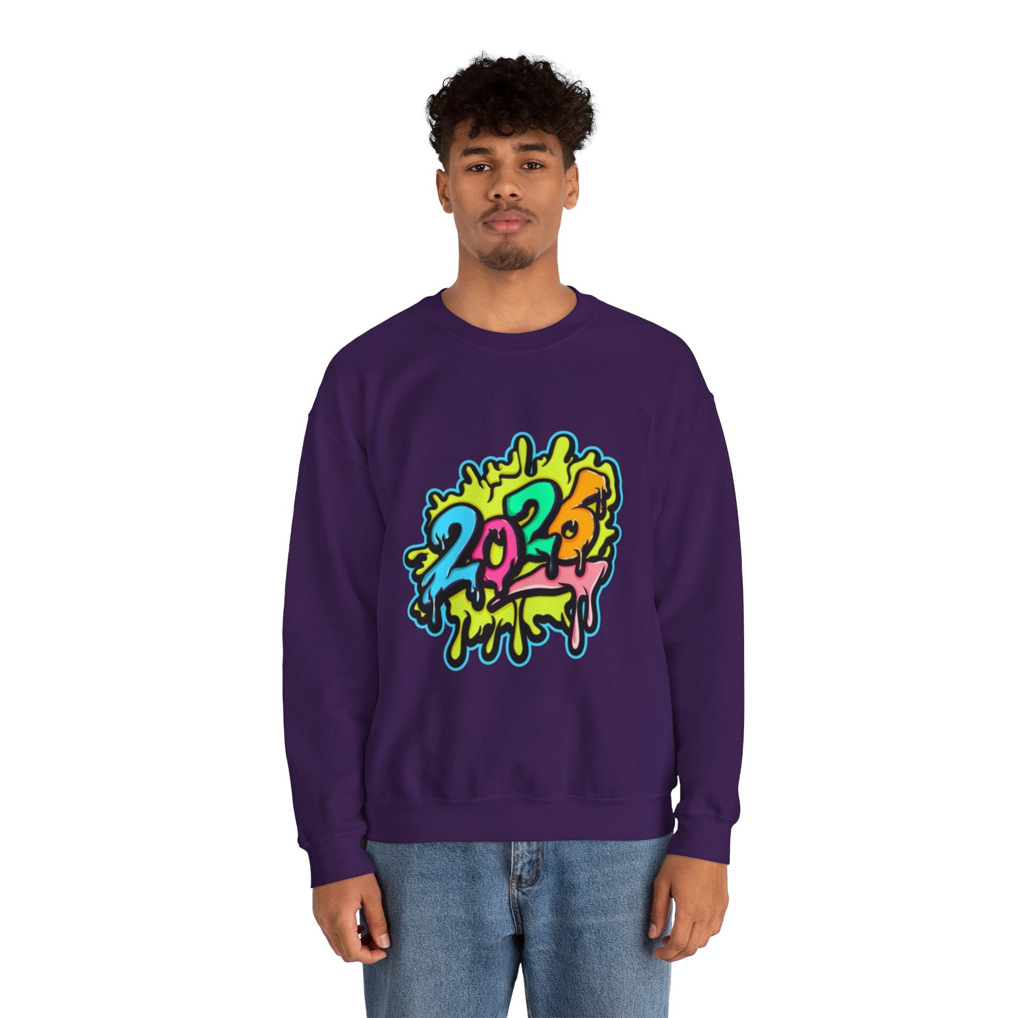2026 Colorful Drip Design Unisex Sweatshirt
