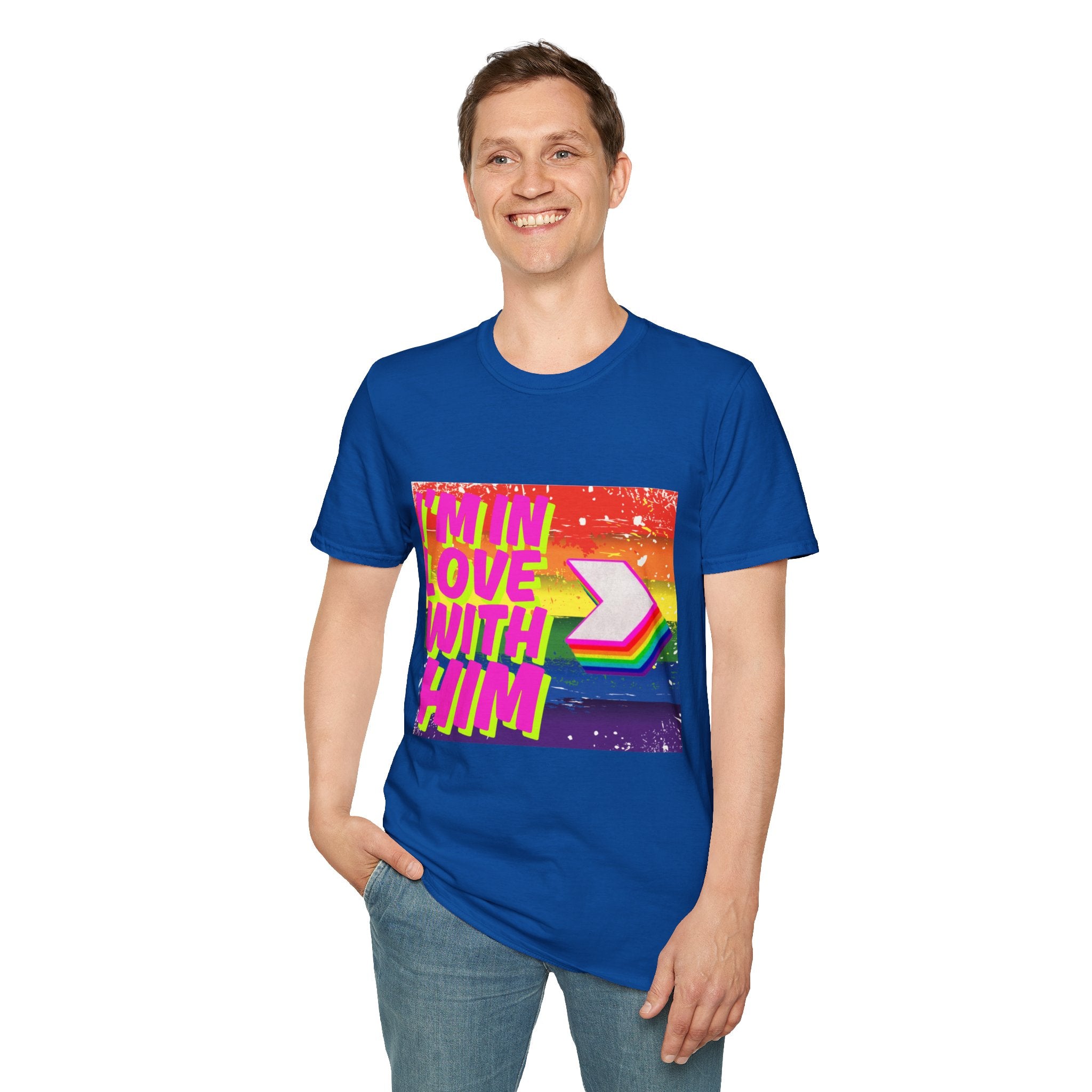 I'm In Love With Him Unisex Softstyle T-Shirt