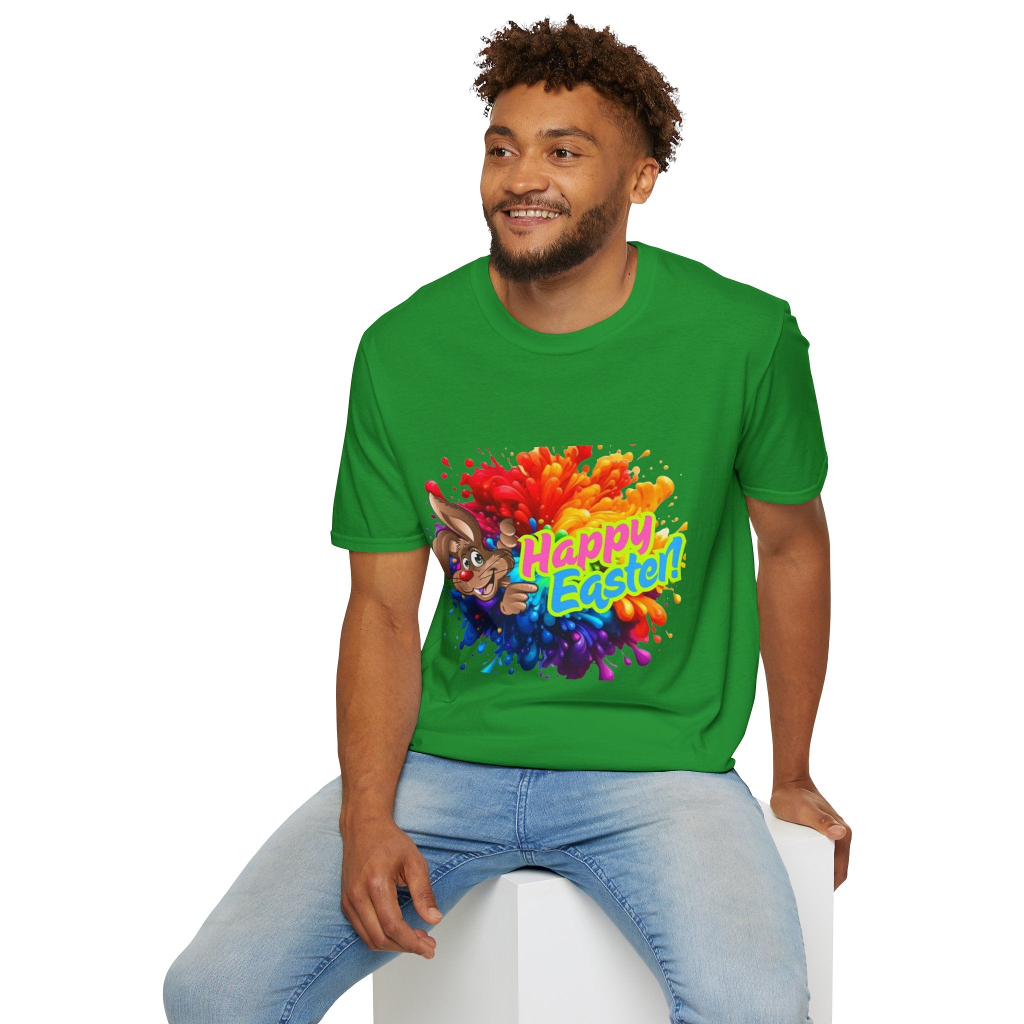 Happy Easter Bunny Unisex Softstyle T-Shirt