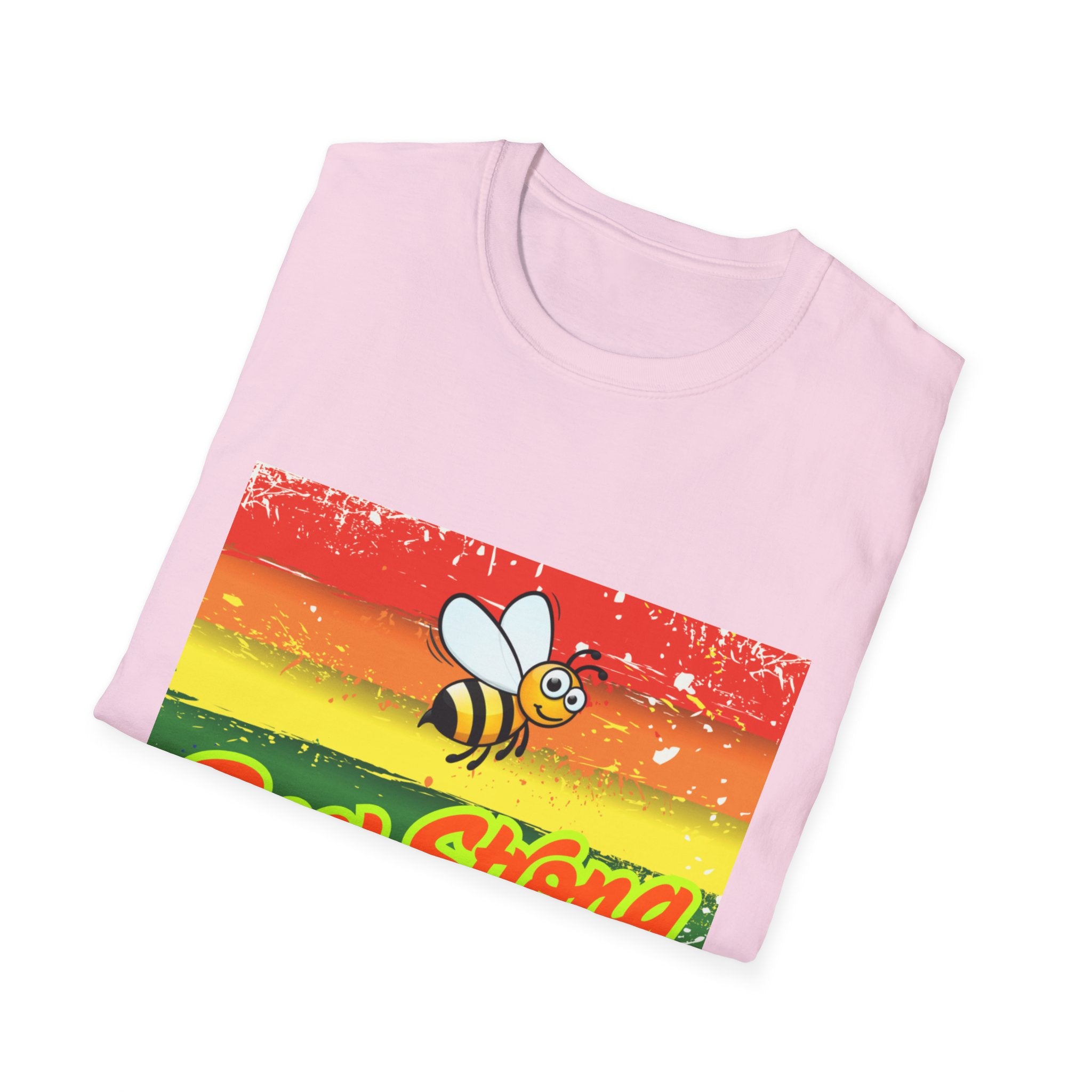 Bee Strong Rainbow Unisex Softstyle T-Shirt