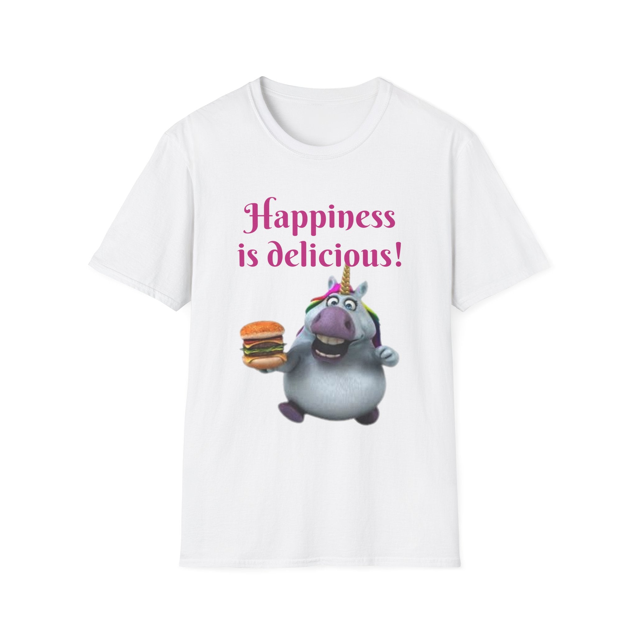 Happiness Is Delicious Unicorn Unisex Softstyle T-Shirt