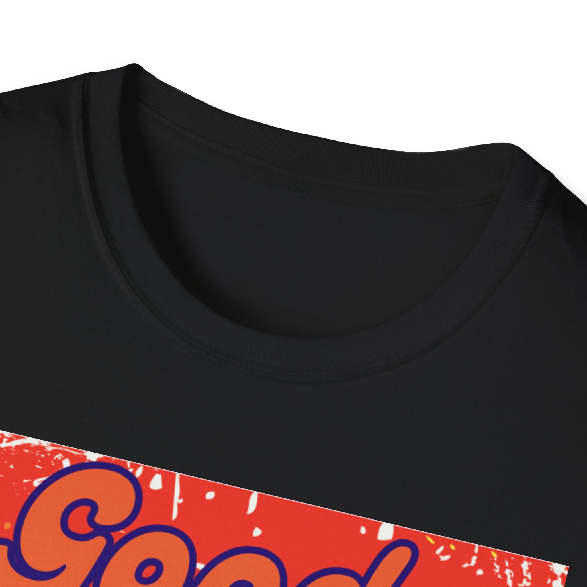 Good Vibes Only Orange Unisex Softstyle T-Shirt