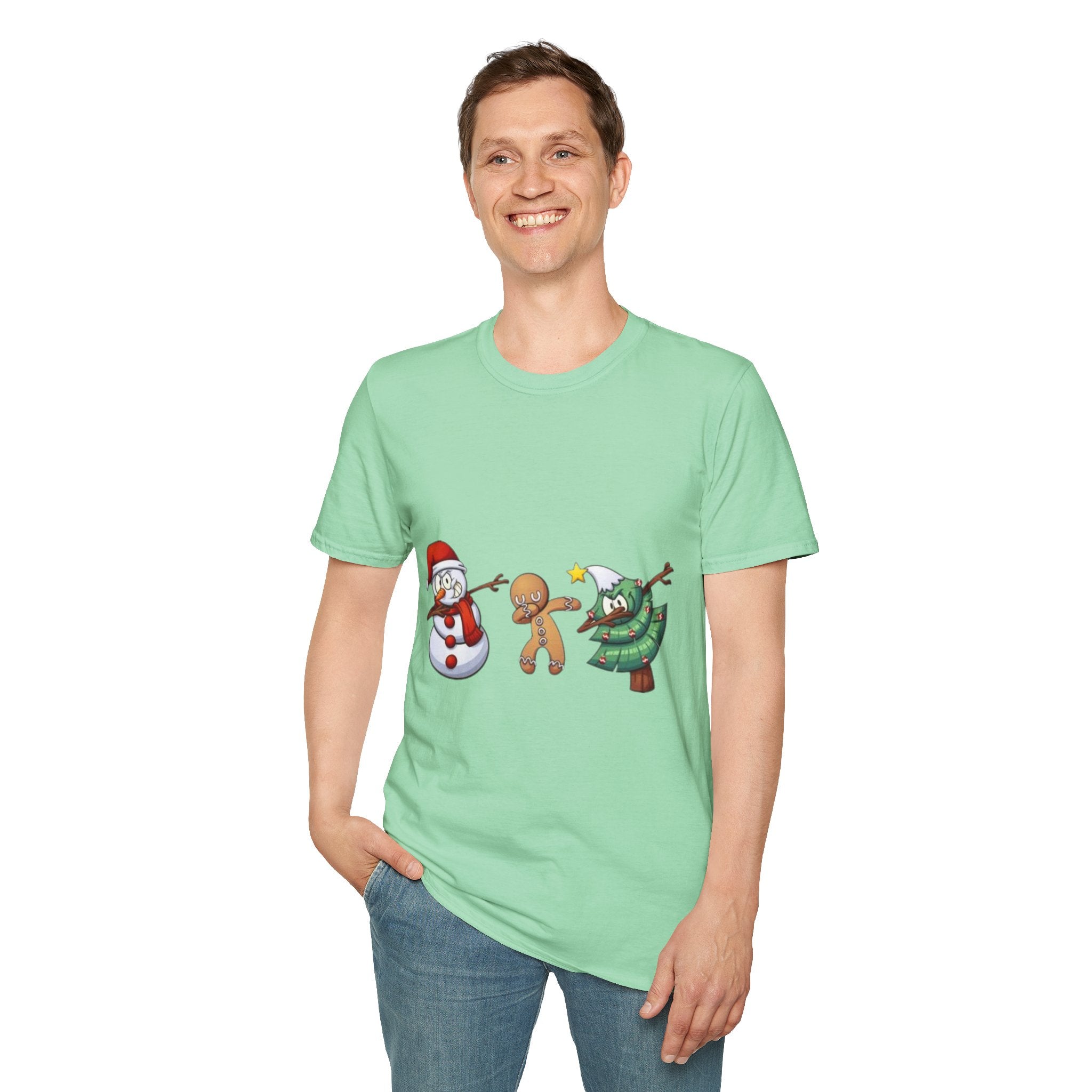 Christmas Dabbing Unisex Softstyle T-Shirt