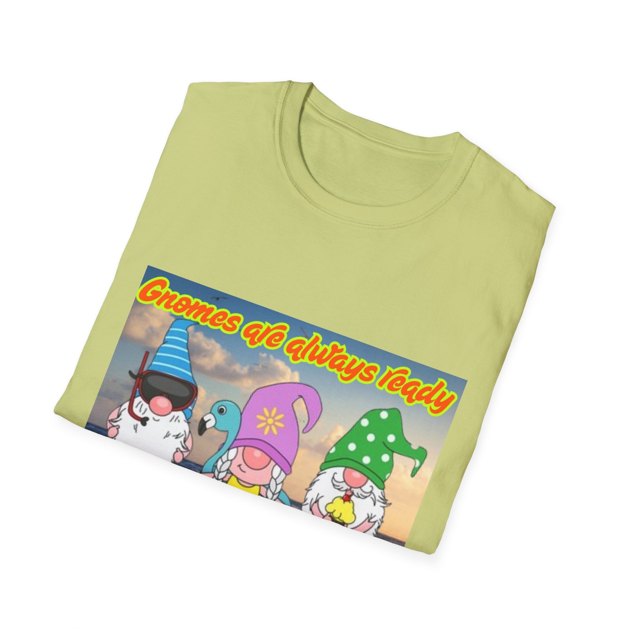 Gnomes Are Always Ready For Summer Fun! Unisex Softstyle T-Shirt