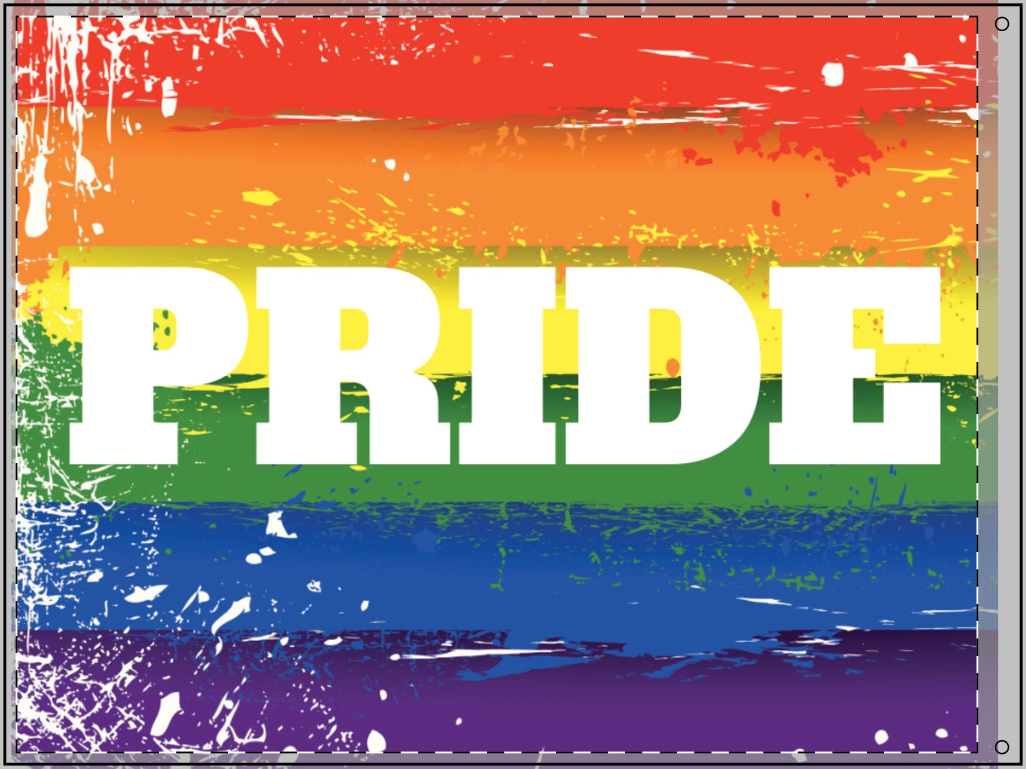 Double Sided PRIDE Flag