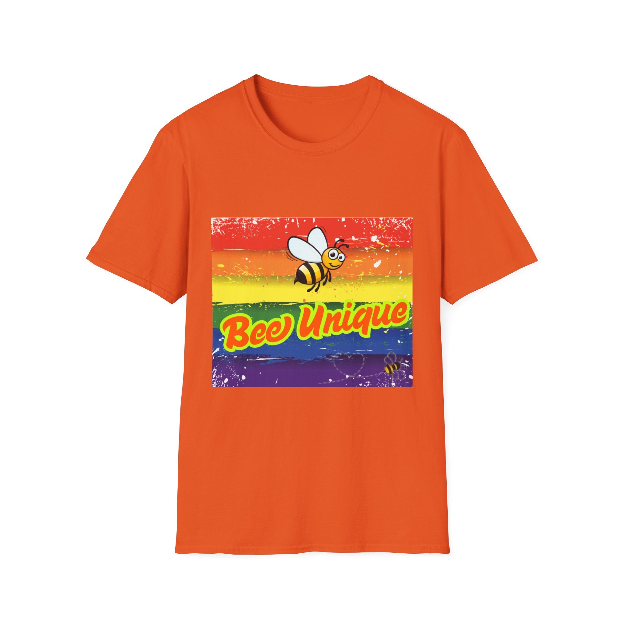 Bee Unique Rainbow Unisex Softstyle T-Shirt