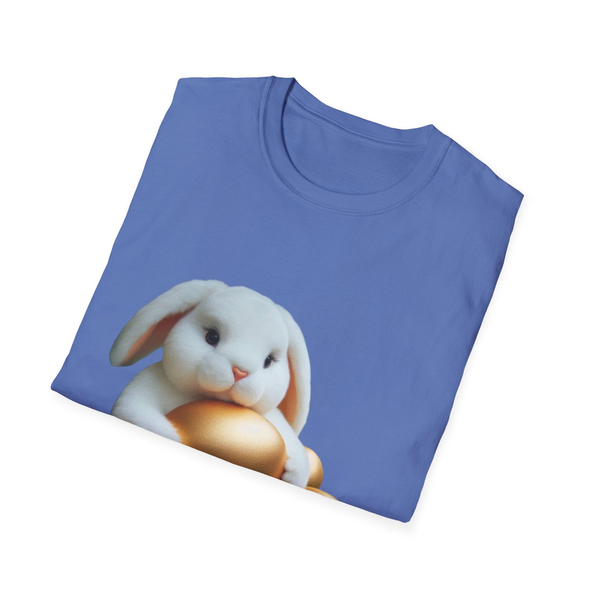Easter Bunny And His Golden Eggs Unisex Softstyle T-Shirt