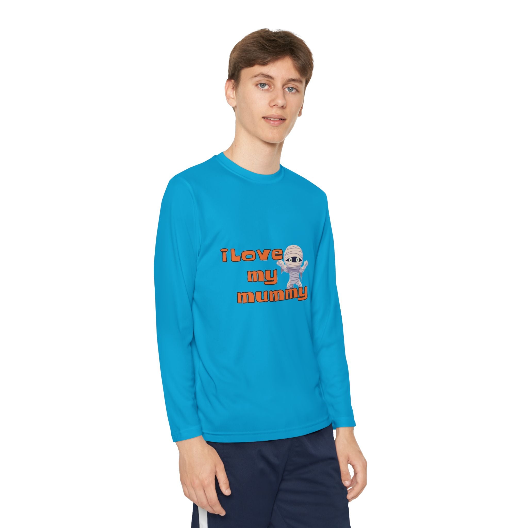 I Love My Mummy Youth Long Sleeve Competitor T-Shirt