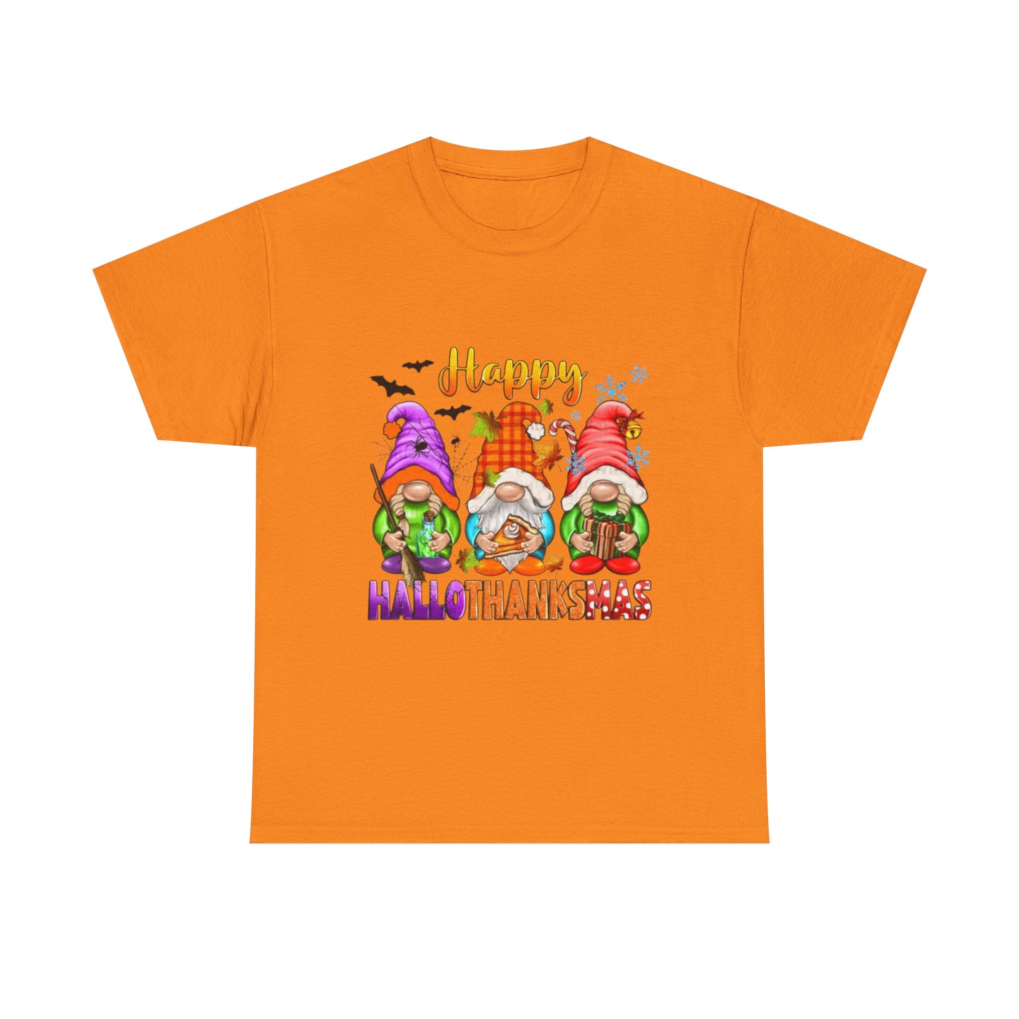 Happy Hallothanksmas Unisex Heavy Cotton T-Shirt