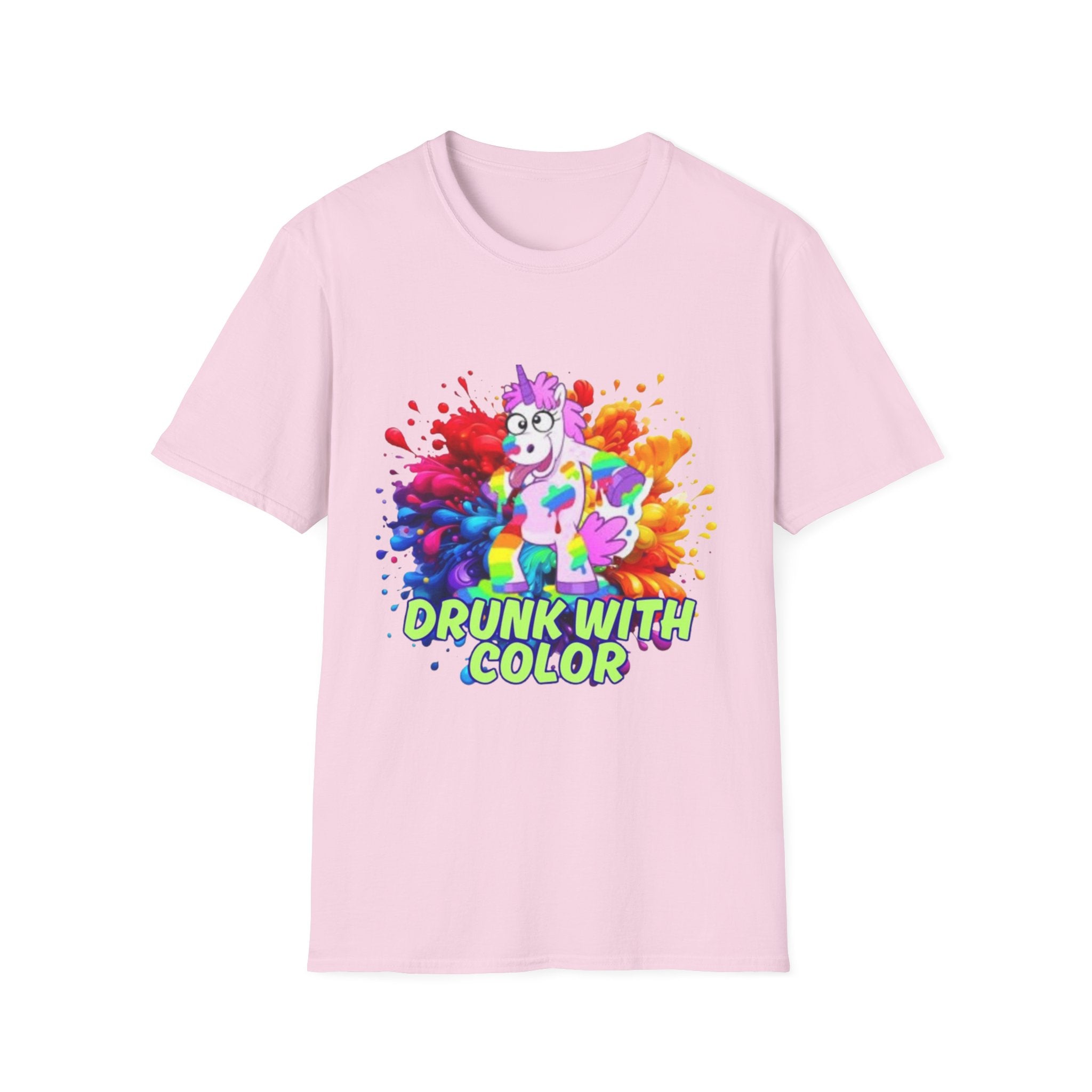 Drunk With Color Unicorn Unisex Softstyle T-Shirt