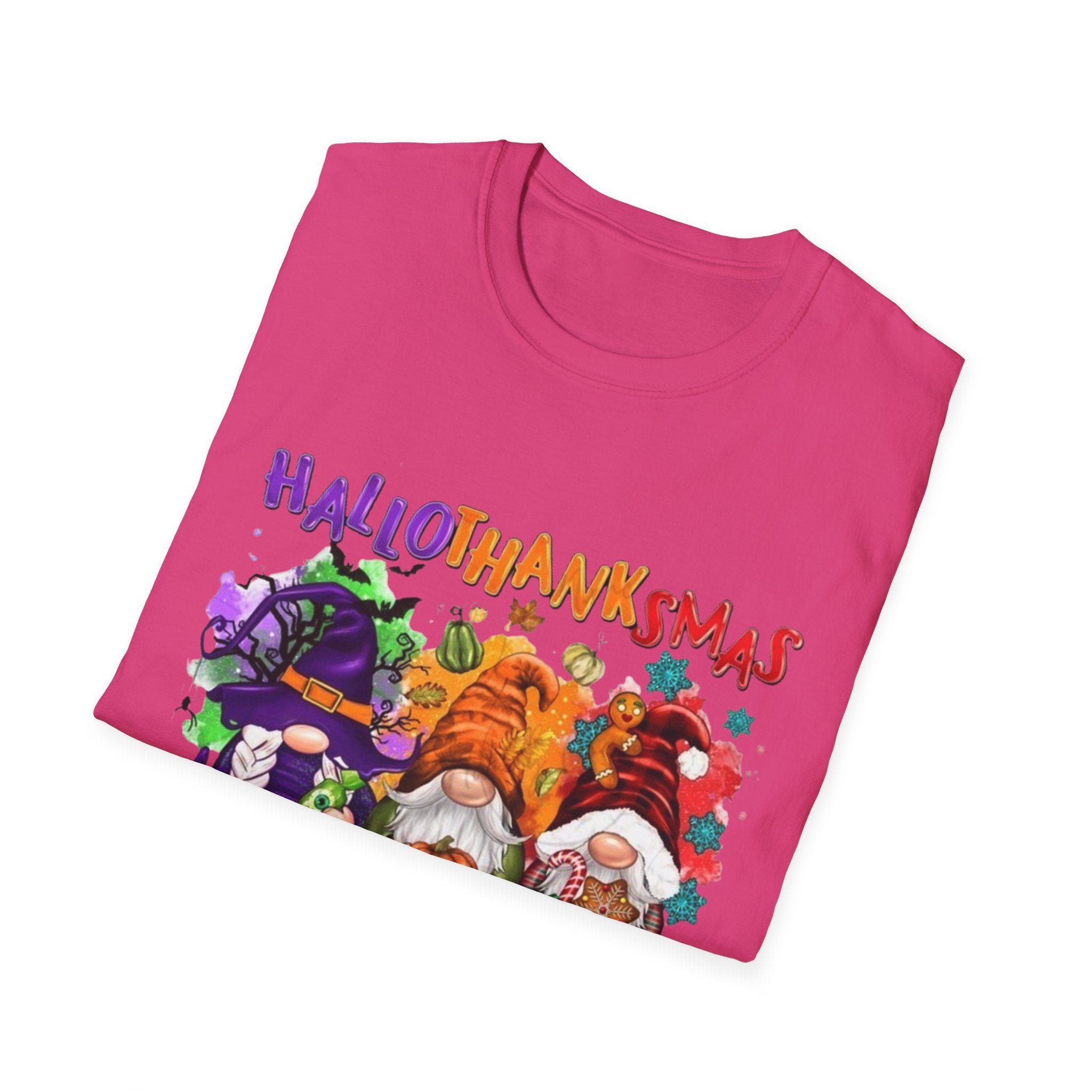 Happy Hallothanksmas Unisex Softstyle T-Shirt