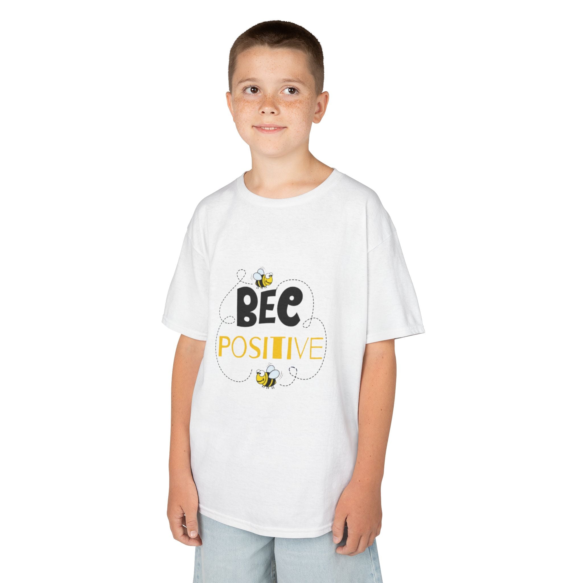 Bee Positive Kids Heavy Cotton T-Shirt