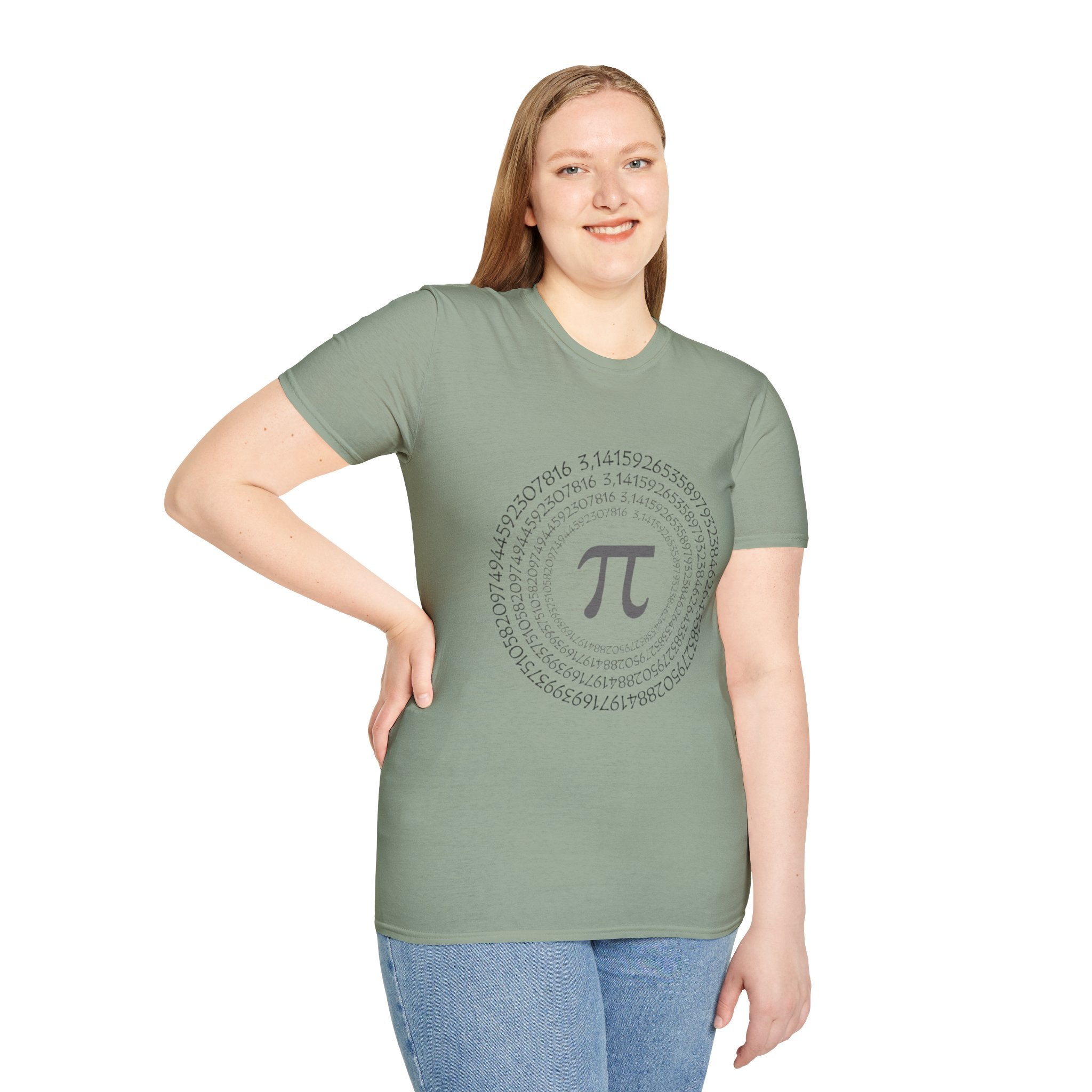 Pi Day Themed Unisex Softstyle T-Shirt