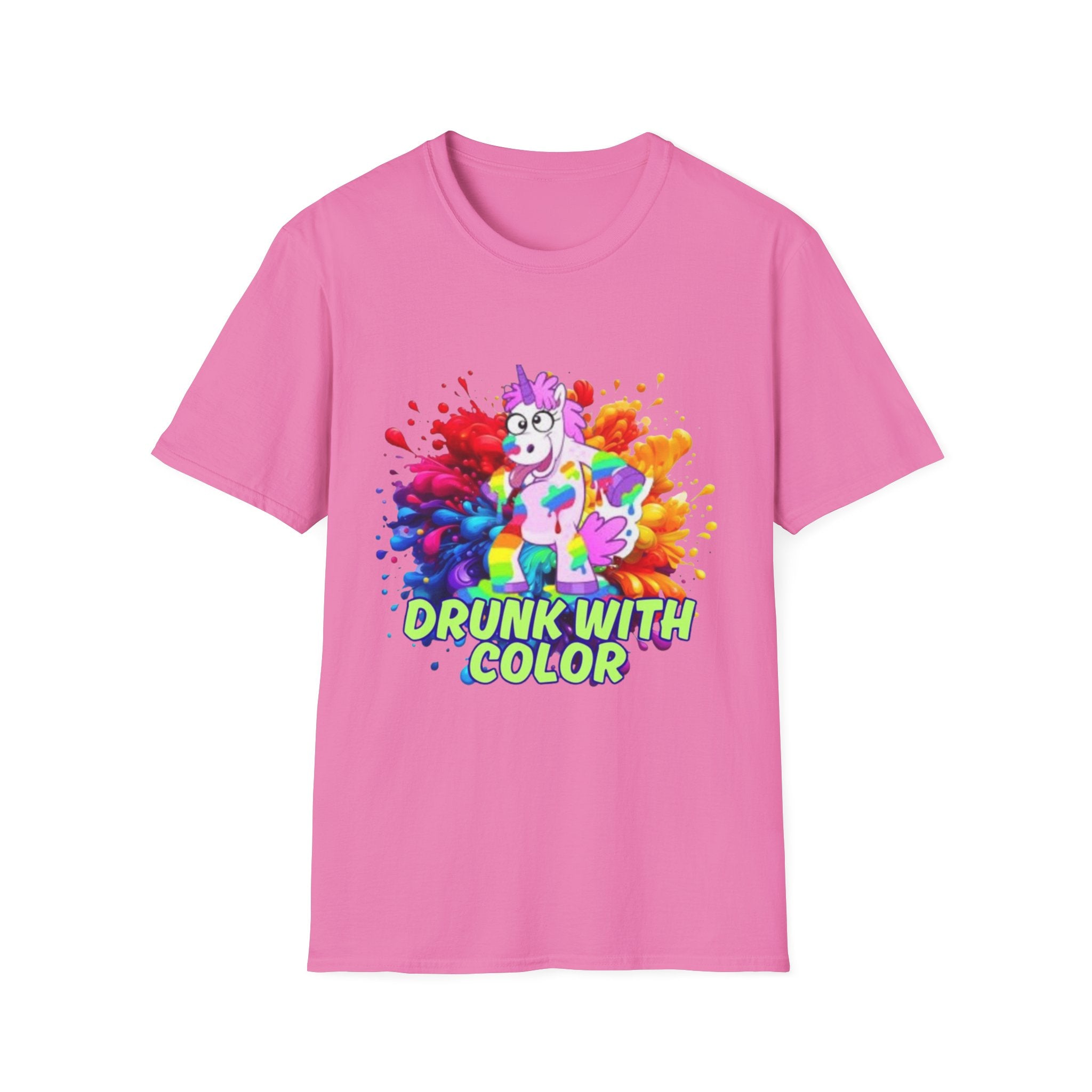 Drunk With Color Unicorn Unisex Softstyle T-Shirt