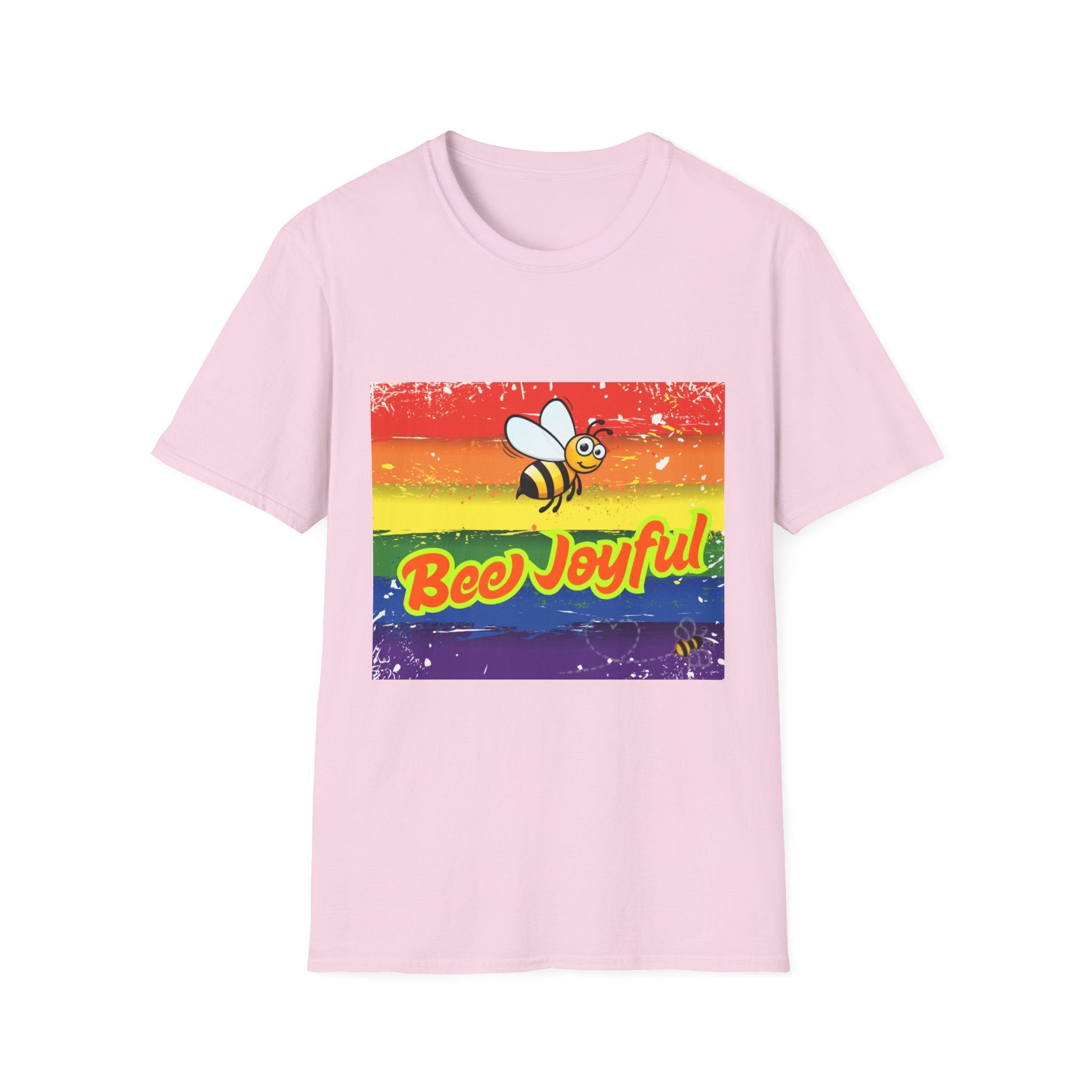 Bee Joyful Rainbow Unisex Softstyle T-Shirt