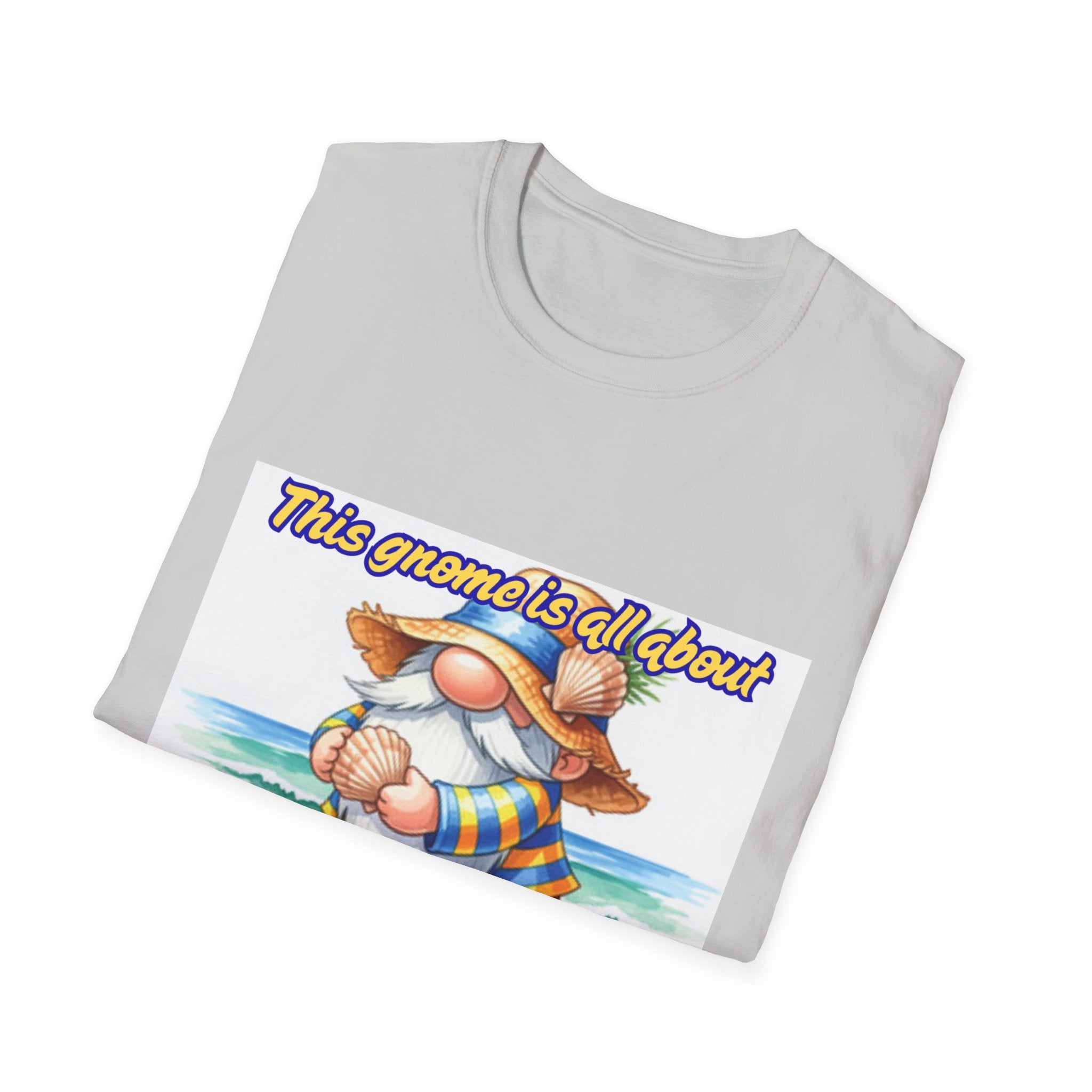 This Gnome Is All About Beach Life! Unisex Softstyle T-Shirt