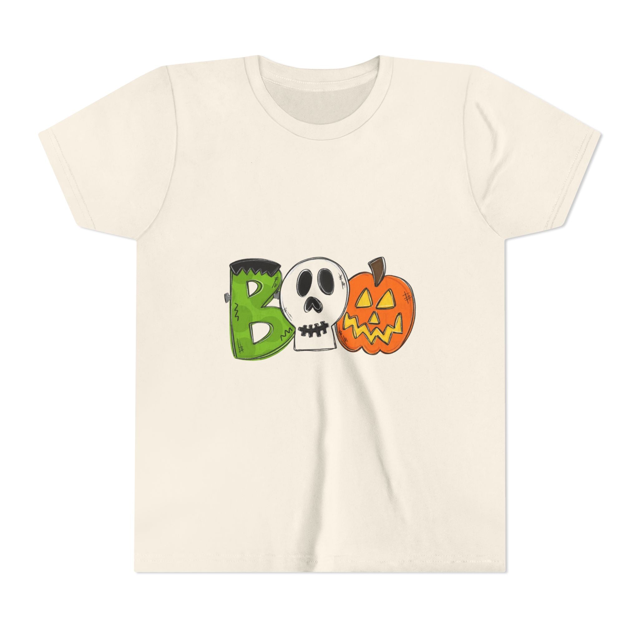 Halloween Boo Youth Short Sleeve T-Shirt