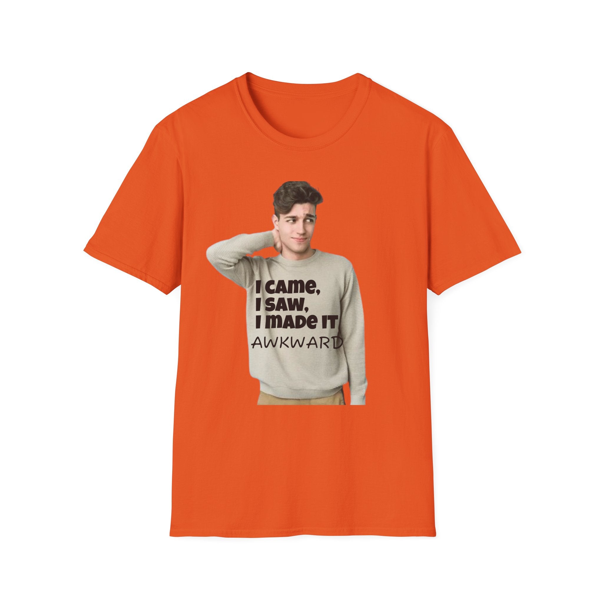 I Came I Saw I Made It Awkward Unisex Softstyle T-Shirt