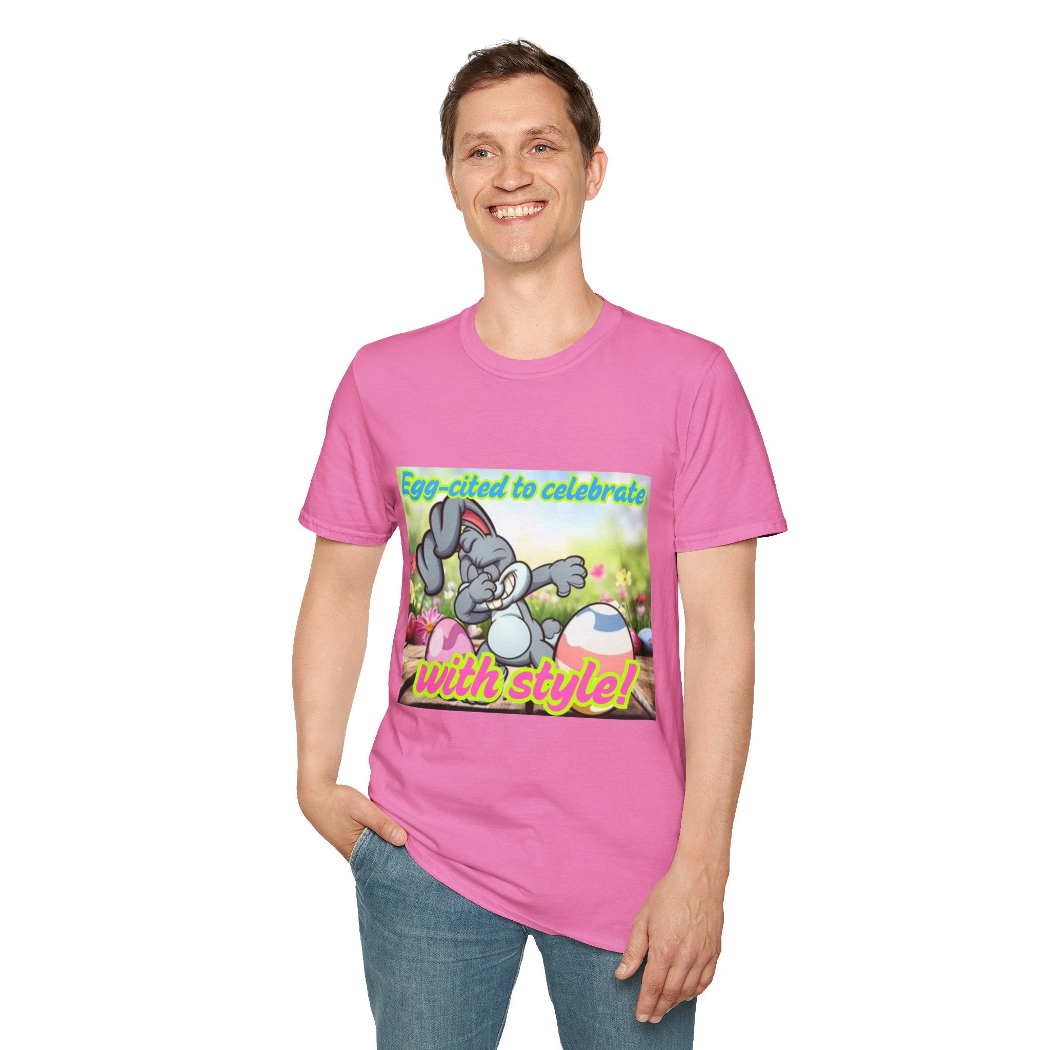 Egg-cited to Celebrate With Style Unisex Softstyle T-Shirt