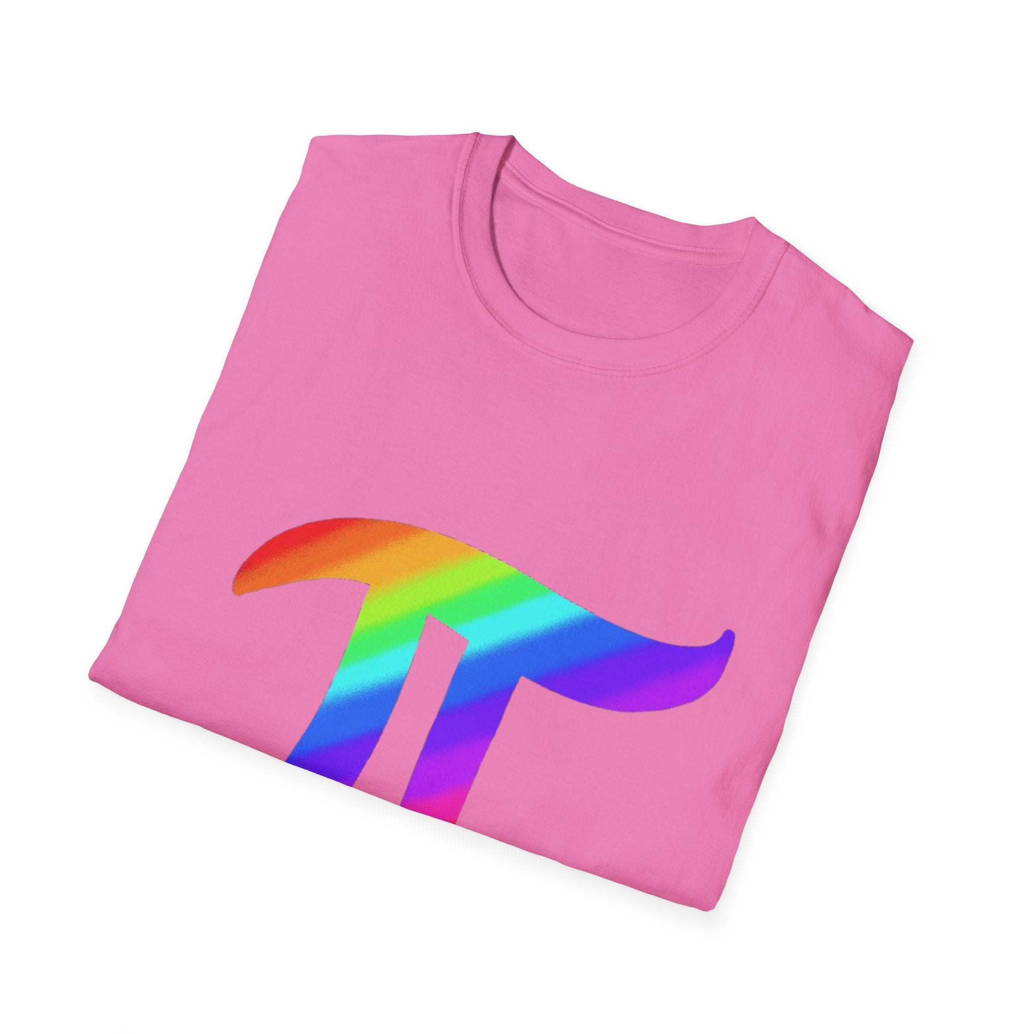 Rainbow Pi Symbol Unisex Softstyle T-Shirt
