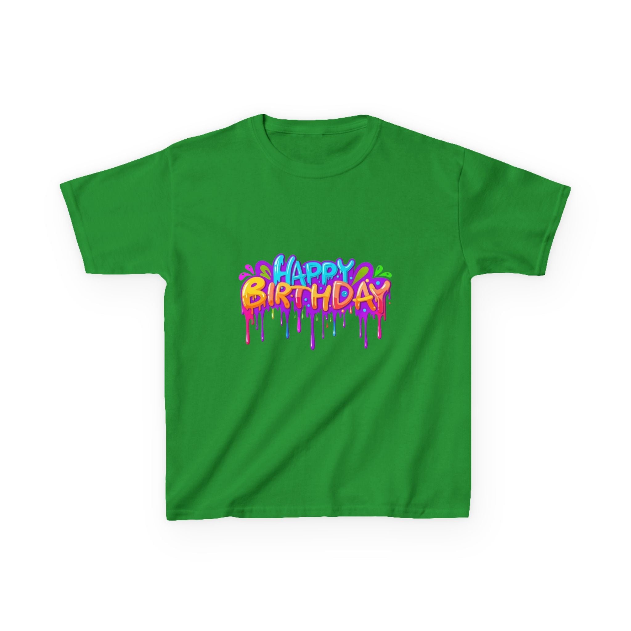 Happy Birthday Kids Heavy Cotton™ Short Sleeve T-Shirt Personalize It!