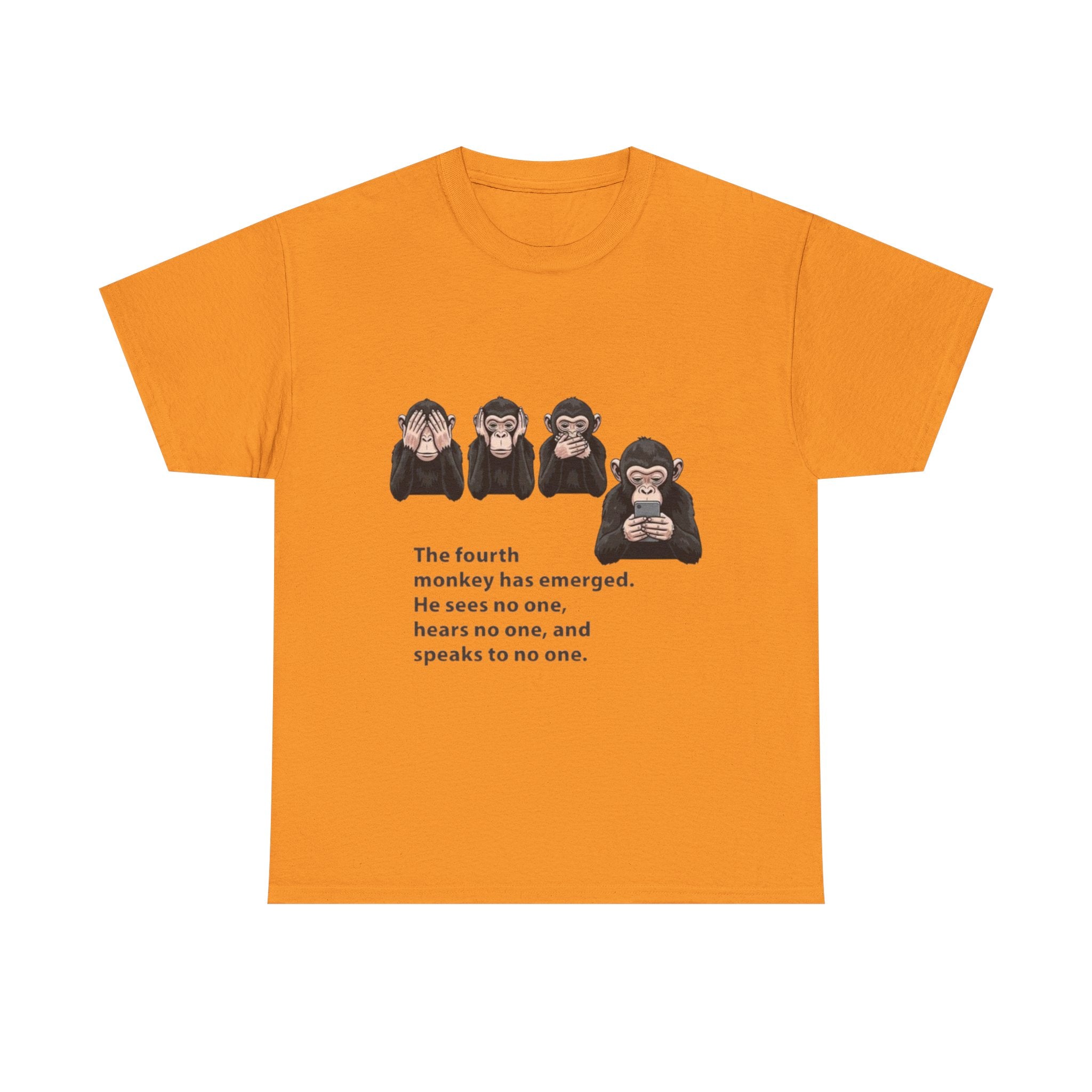 Four Monkeys Unisex Heavy Cotton T-Shirt