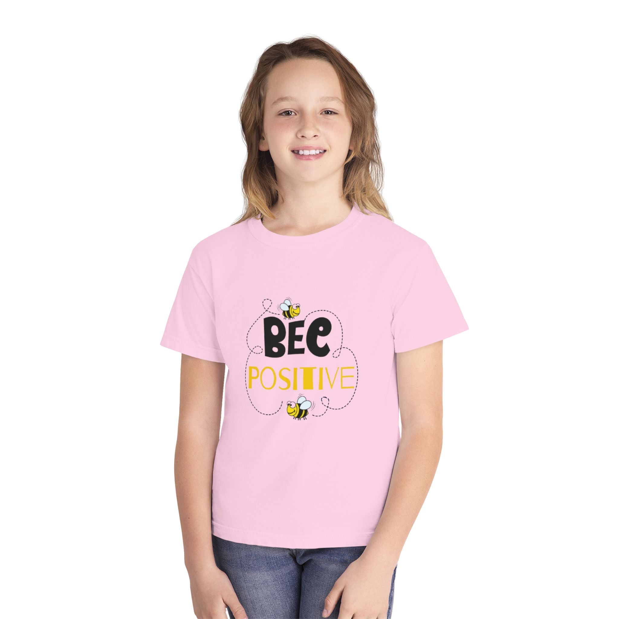 Bee Positive Youth Short Sleeve Midweight T-Shirt