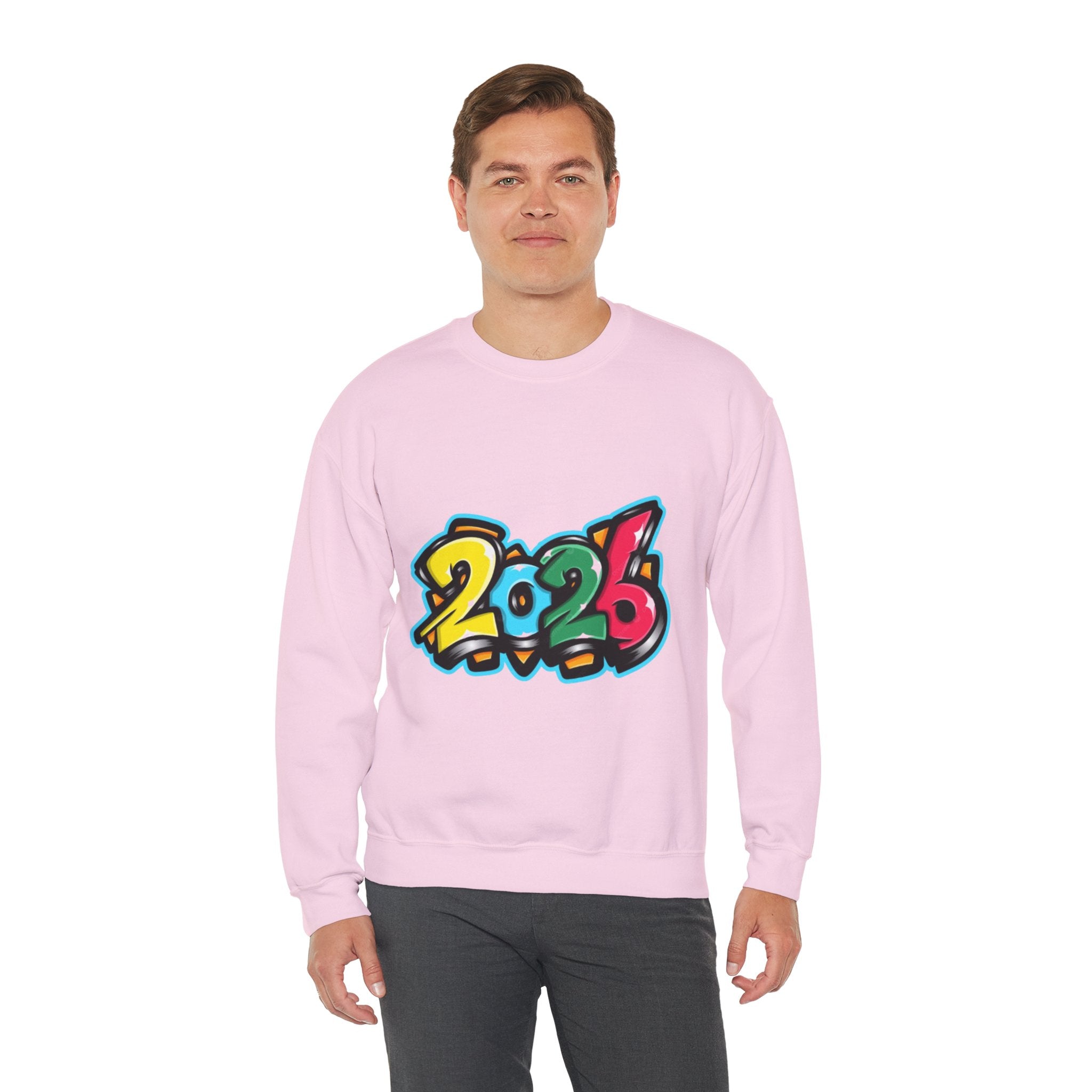 2026 Graffiti Style Unisex Heavy Blend™ Crewneck Sweatshirt