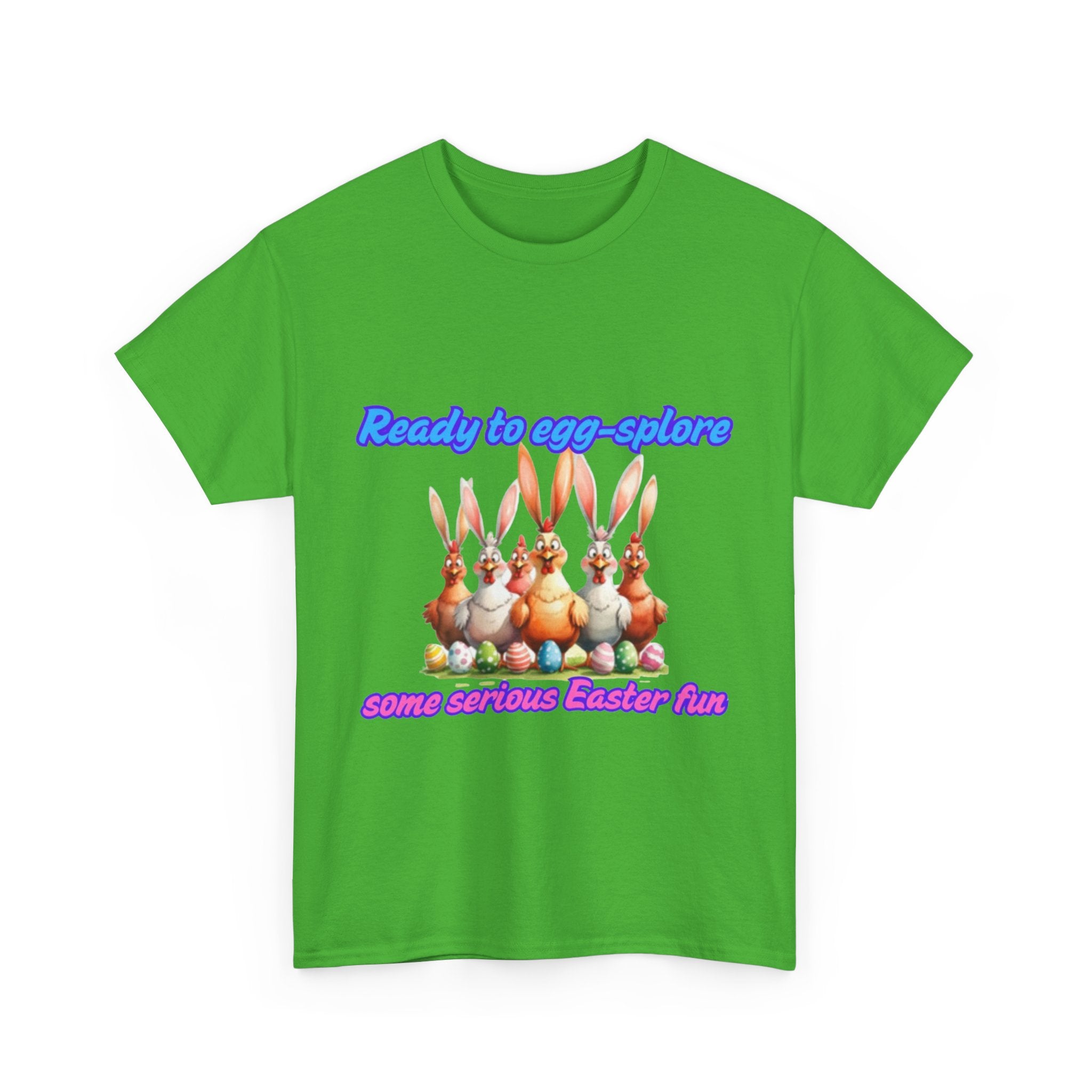 Ready To Egg-splore Some Serious Easter Fun Unisex Heavy Cotton T-Shirt