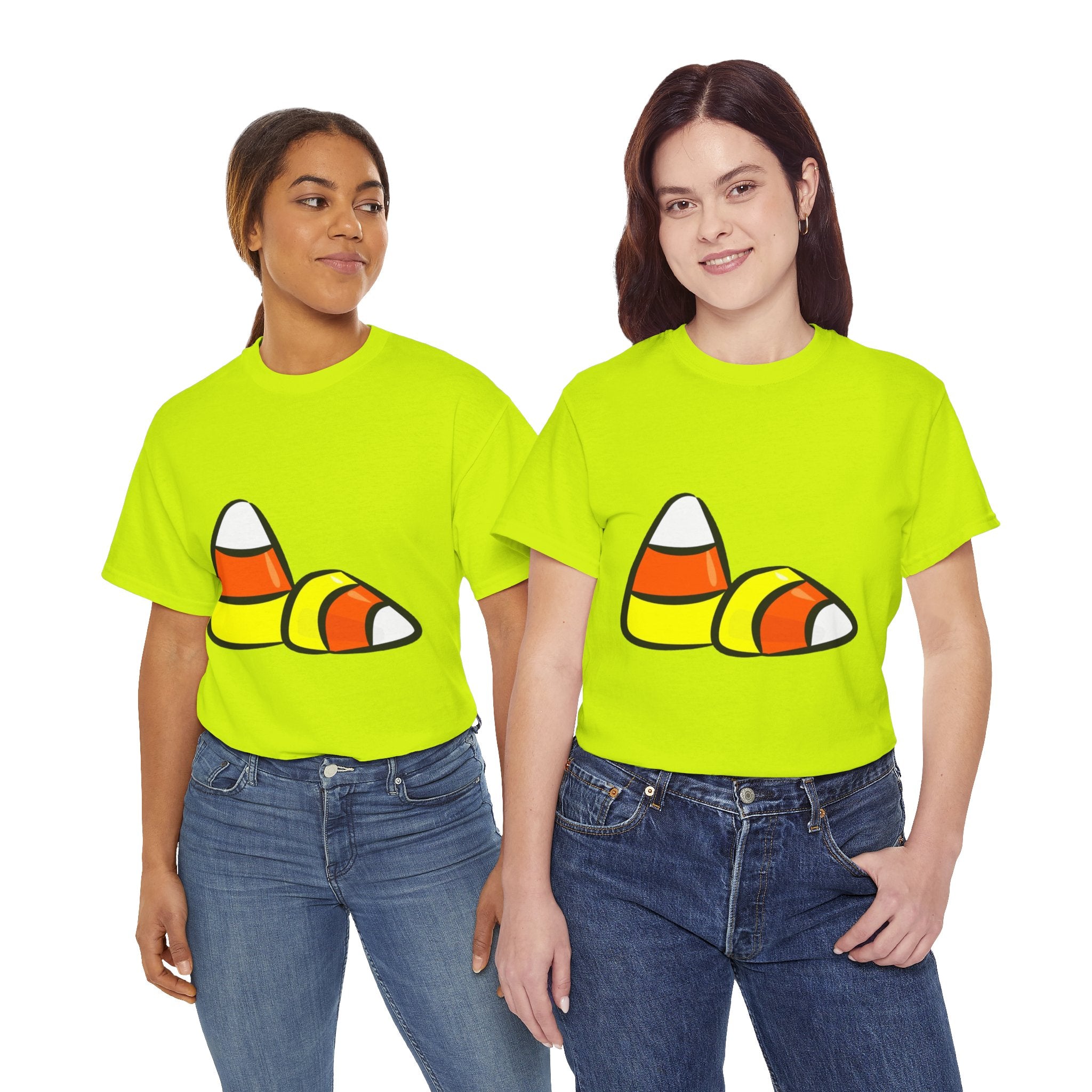 Halloween Candy Corn Unisex Heavy Cotton T-Shirt